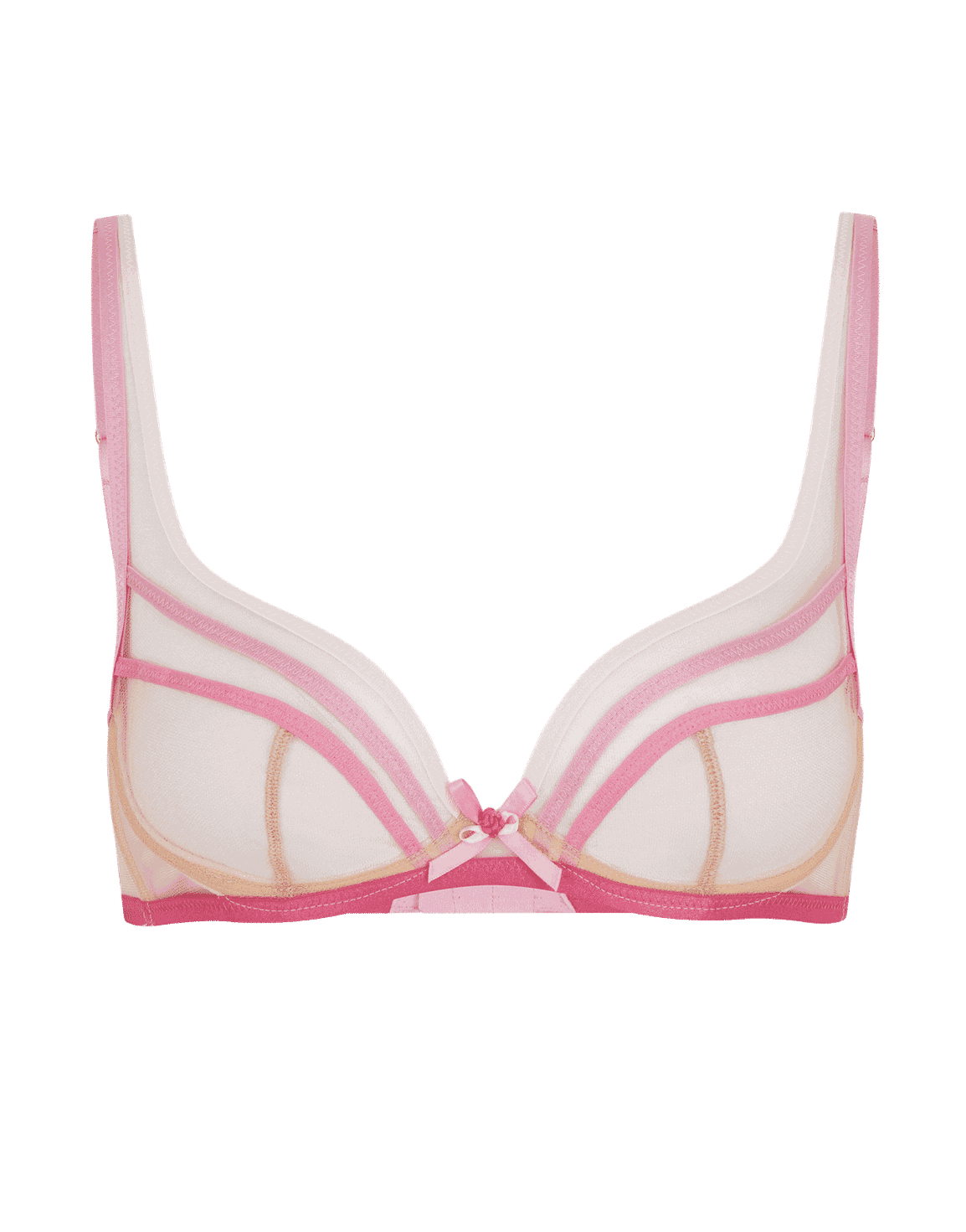 Candie Plunge Underwired Bra Pink | Agent Provocateur