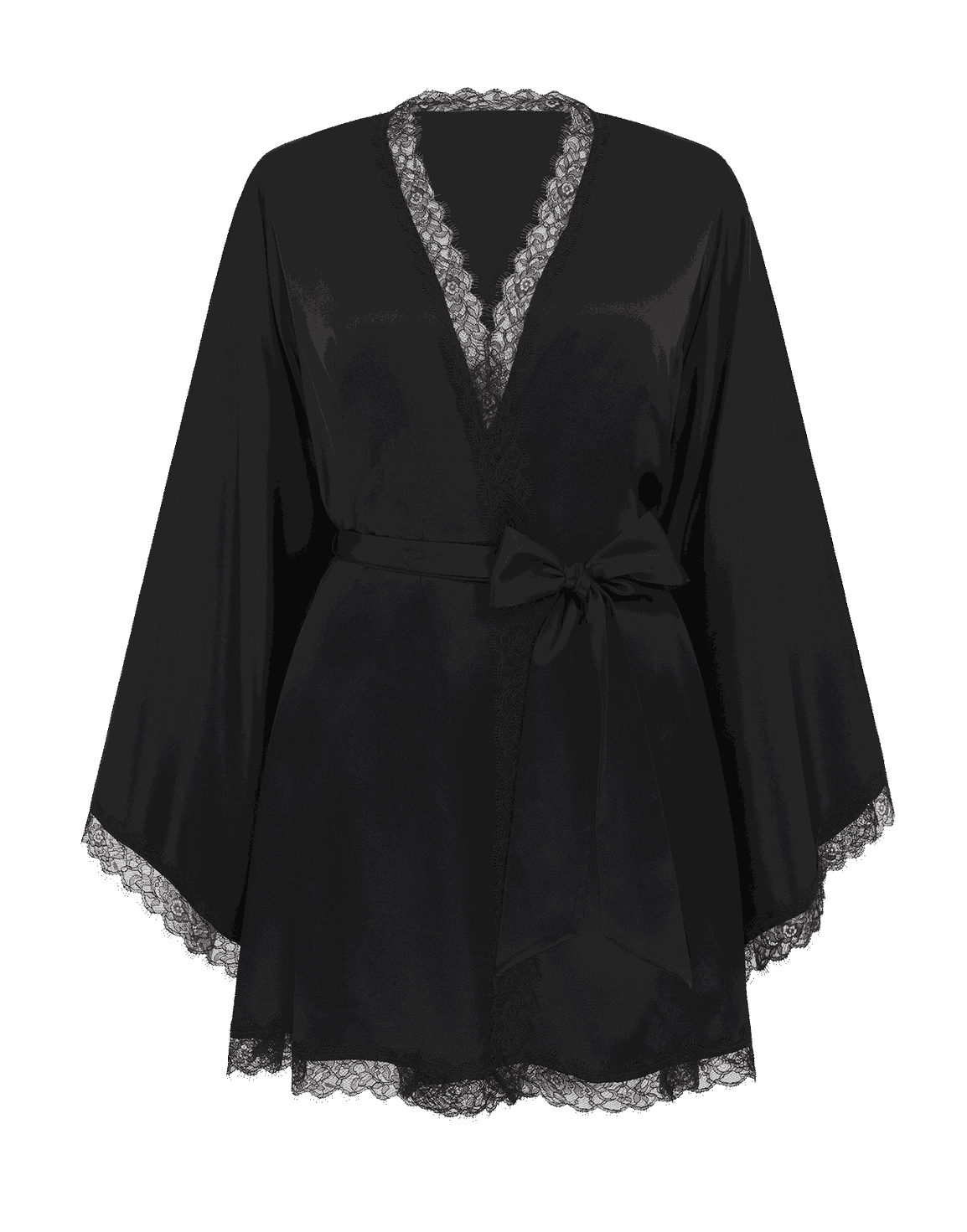 Gisele Short Kimono Black | Agent Provocateur