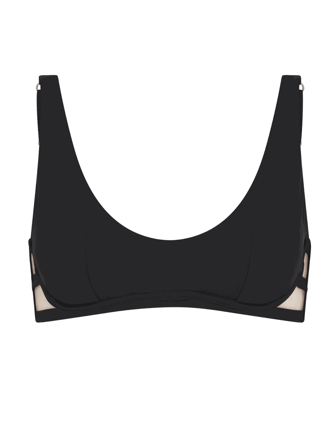 Cherelle Cupped Bikini Top Black | Agent Provocateur