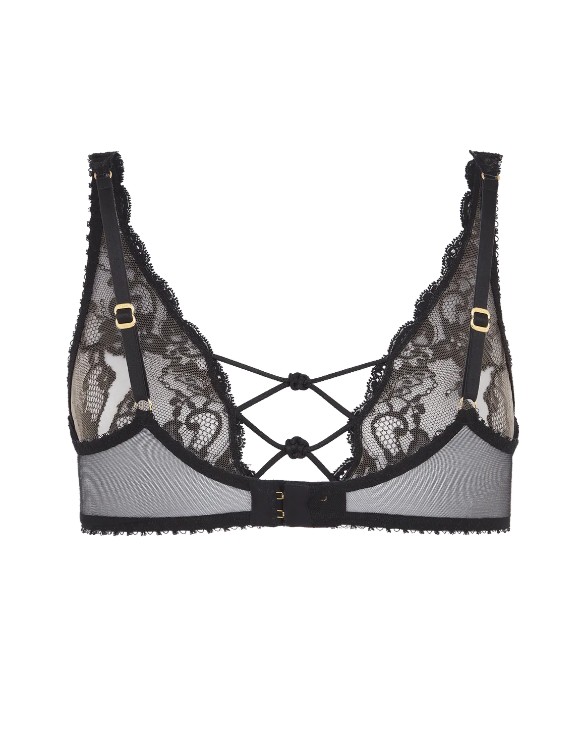 Zanah Plunge Underwired Bra Black | Agent Provocateur