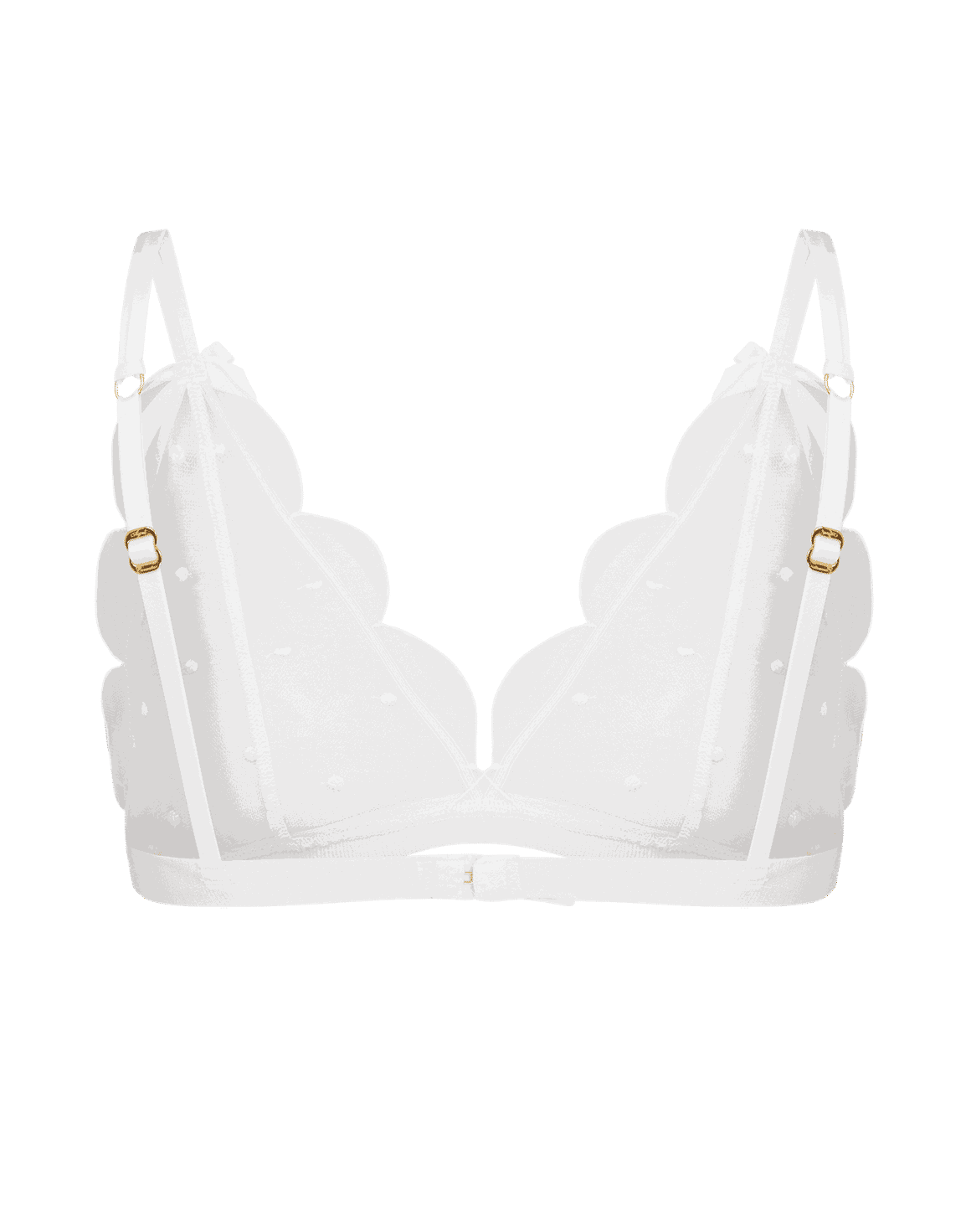Lorna Dotty Soft Cup High Apex Underwired Bra White | Agent Provocateur