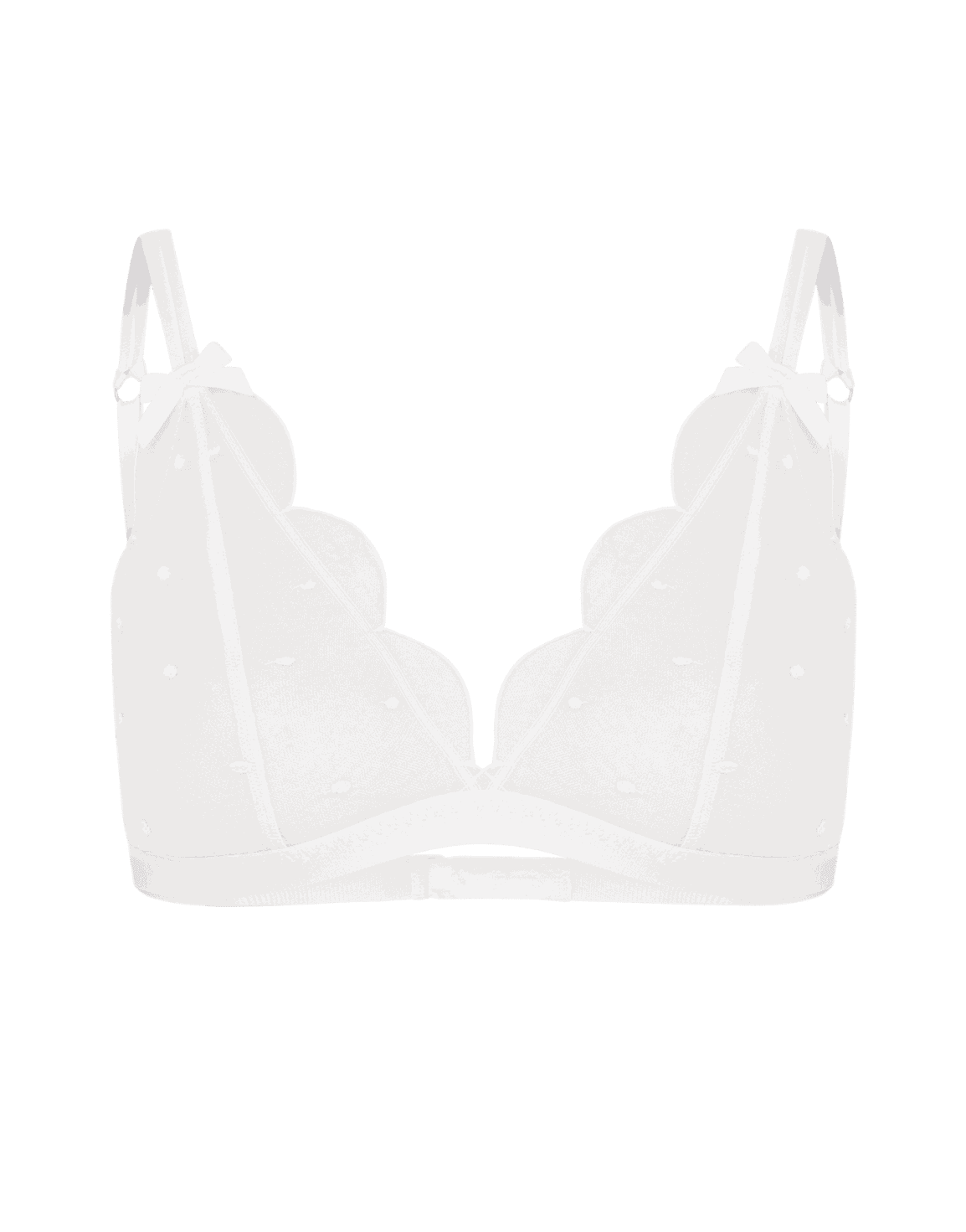 Lorna Dotty Soft Cup High Apex Underwired Bra White | Agent Provocateur