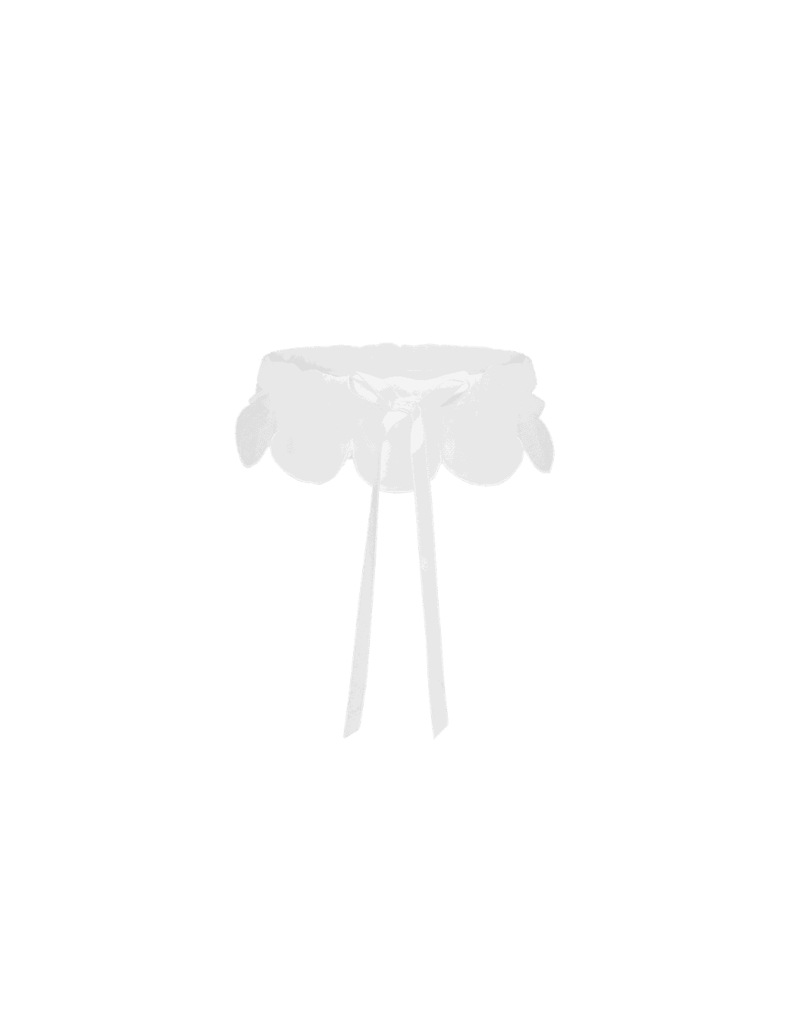 Lorna Dotty Garter White | Agent Provocateur
