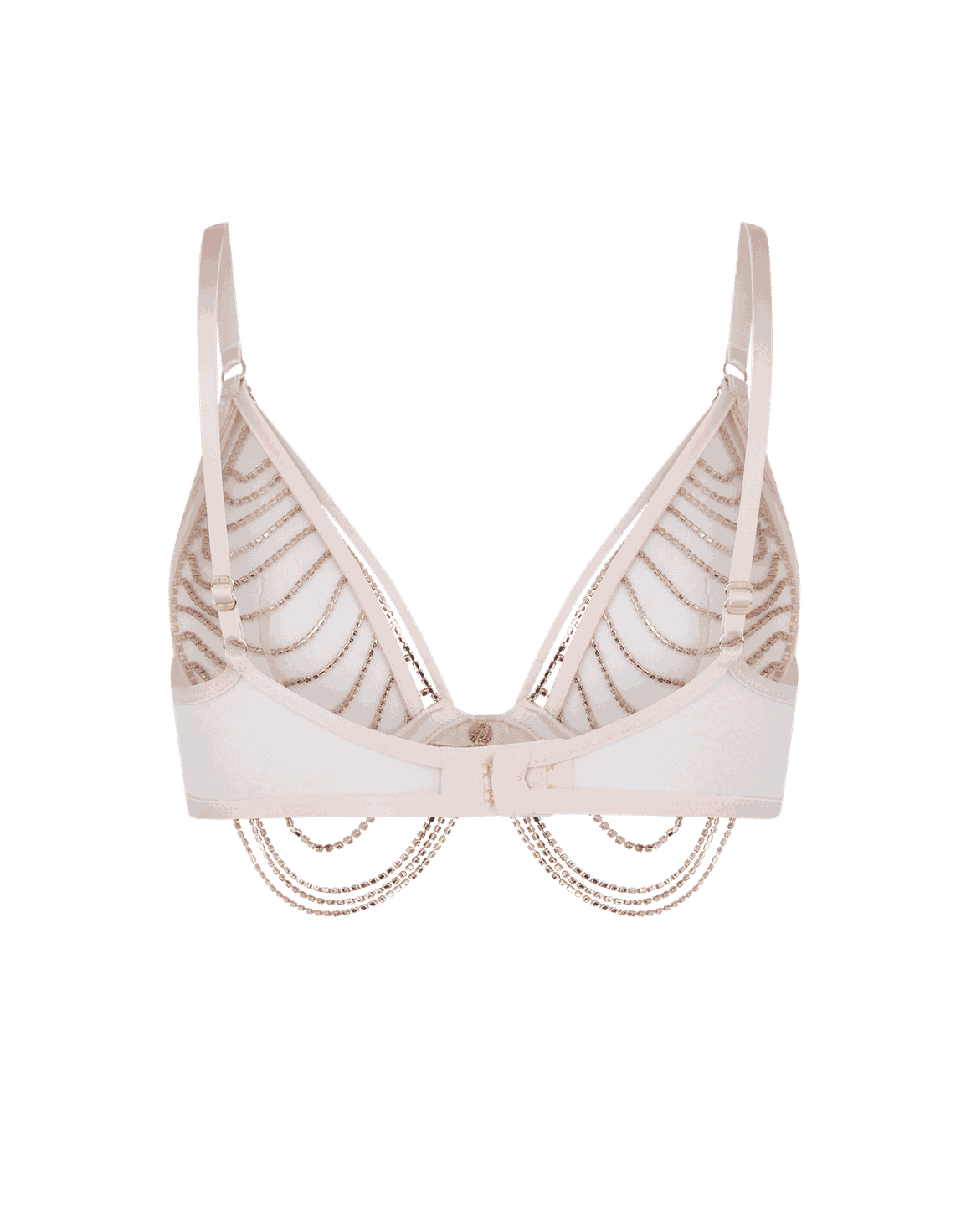 Jasmira Detachable Chain Bra Pink | Agent Provocateur