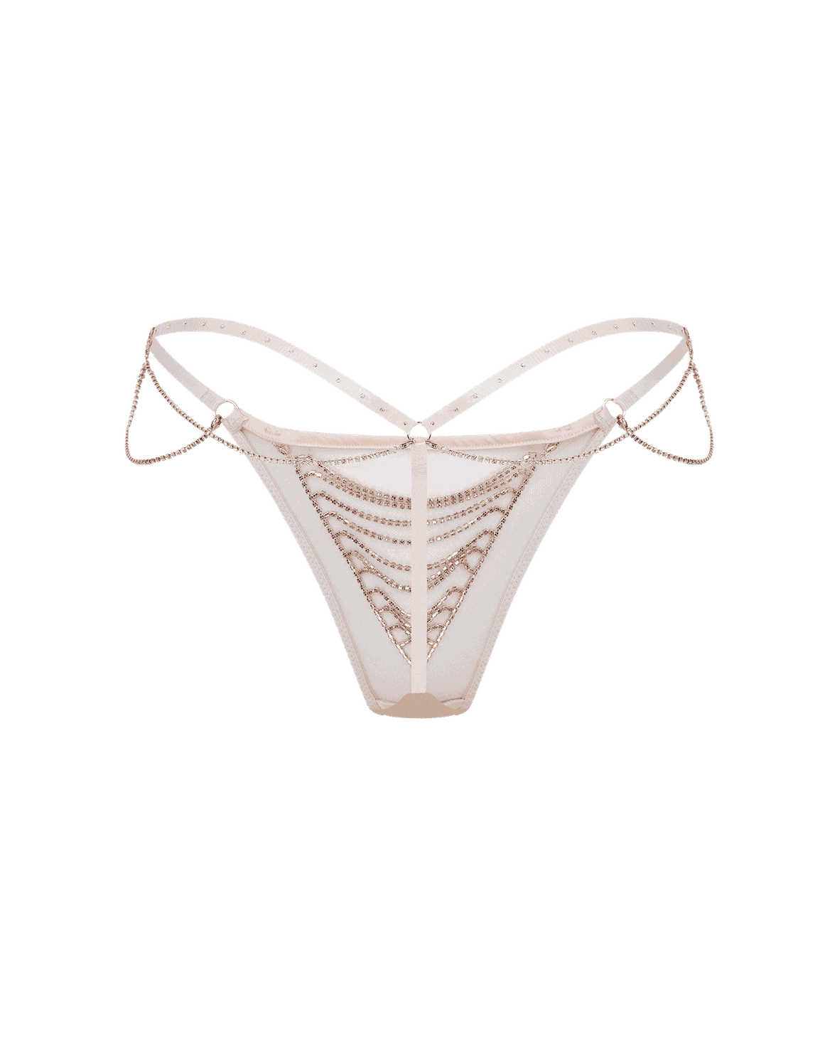 Jasmira Detachable Chain Thong Pink | Agent Provocateur