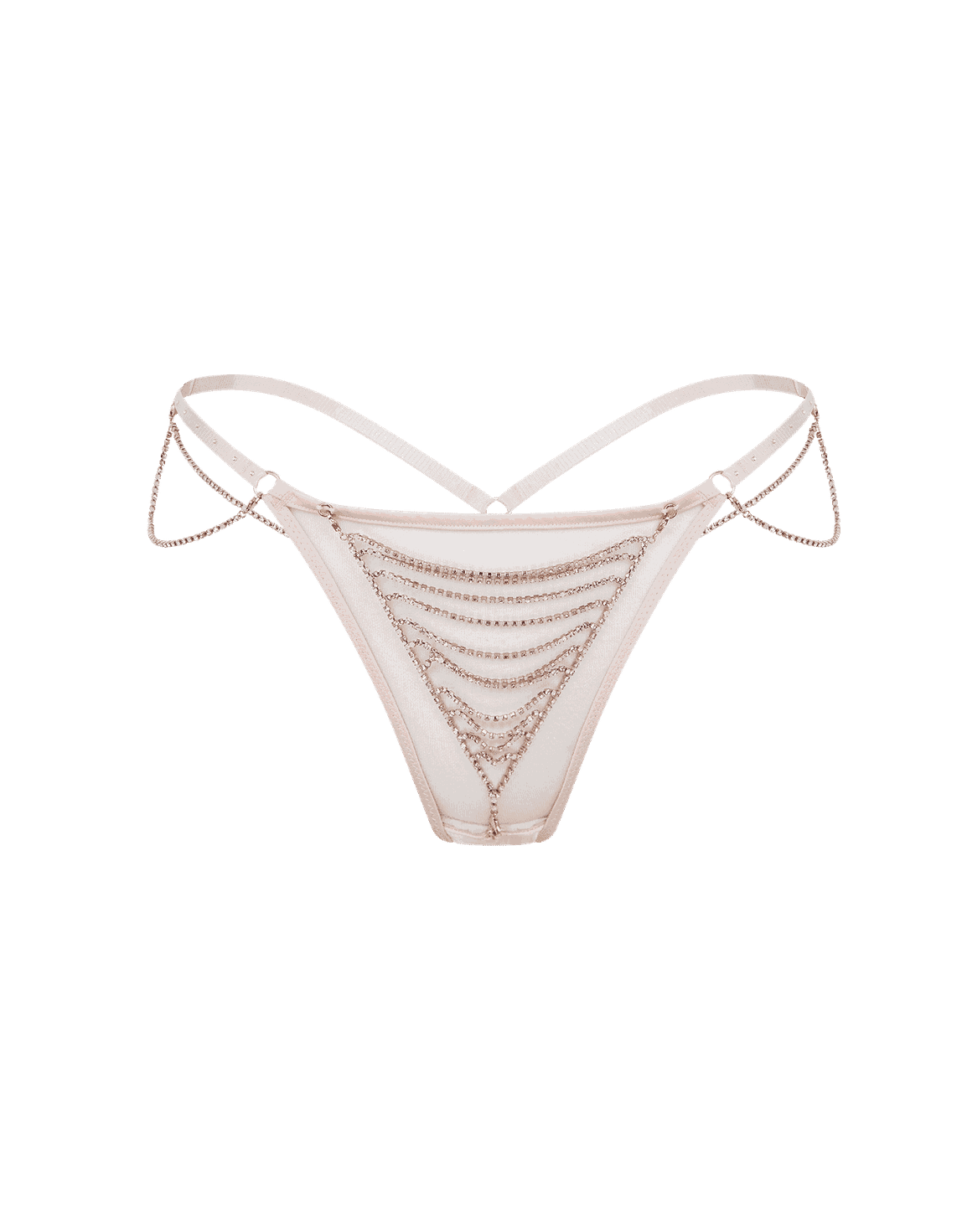 Jasmira Detachable Chain Thong Pink | Agent Provocateur