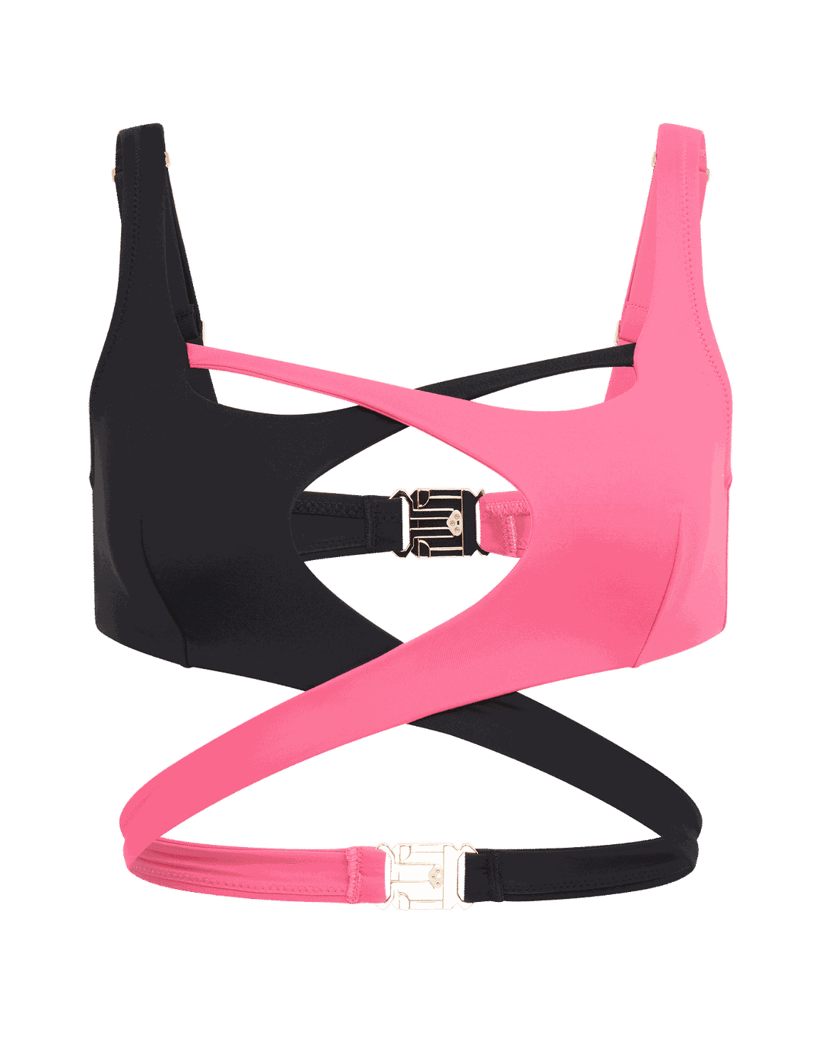 Racy Bikini Top Black/Pink/Orange | Agent Provocateur
