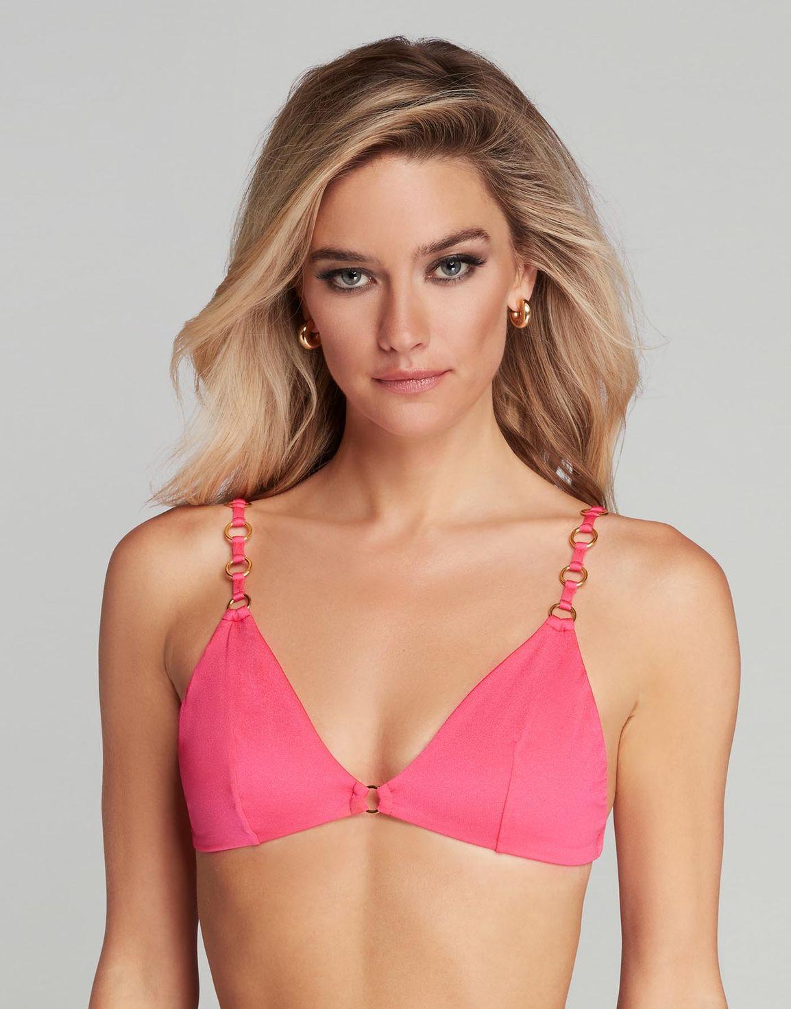 Ashia Tie Side Bikini Top Pink | Agent Provocateur