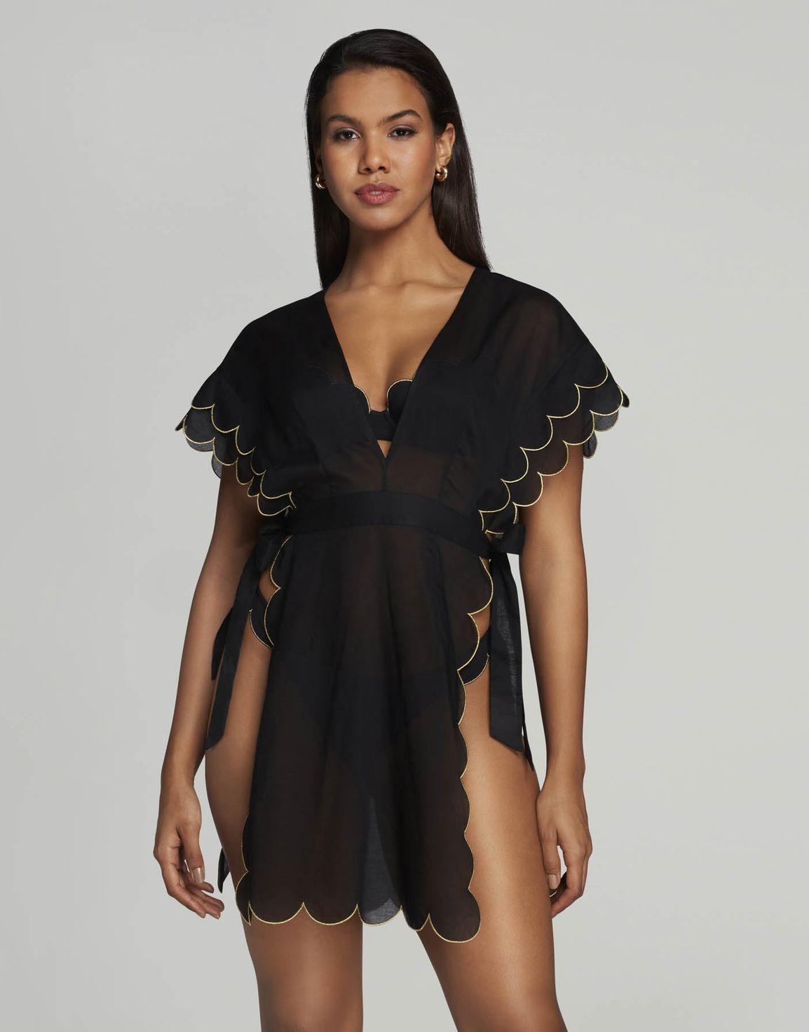 Lorna Short Kaftan Black | Agent Provocateur