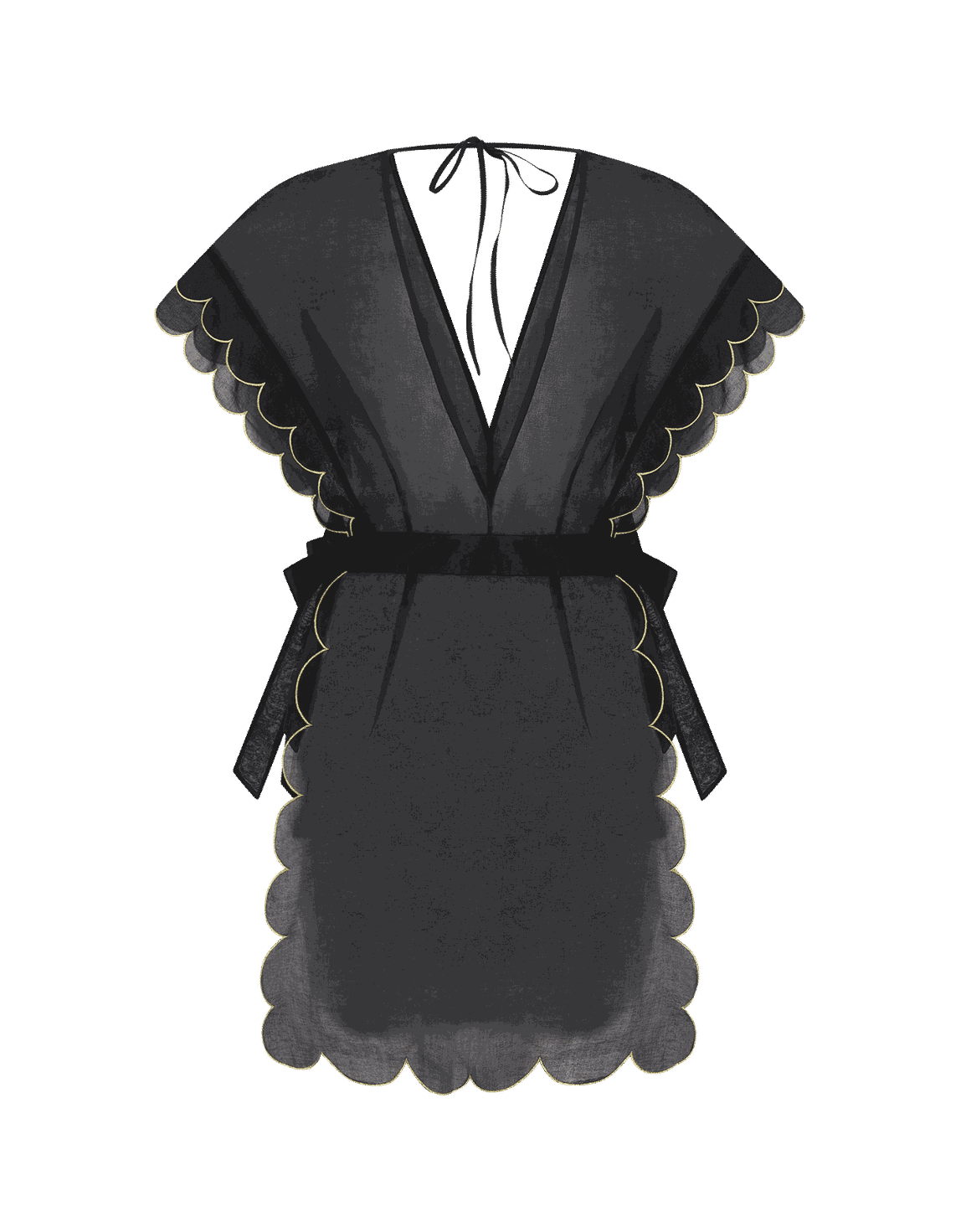 Lorna Short Kaftan Black | Agent Provocateur
