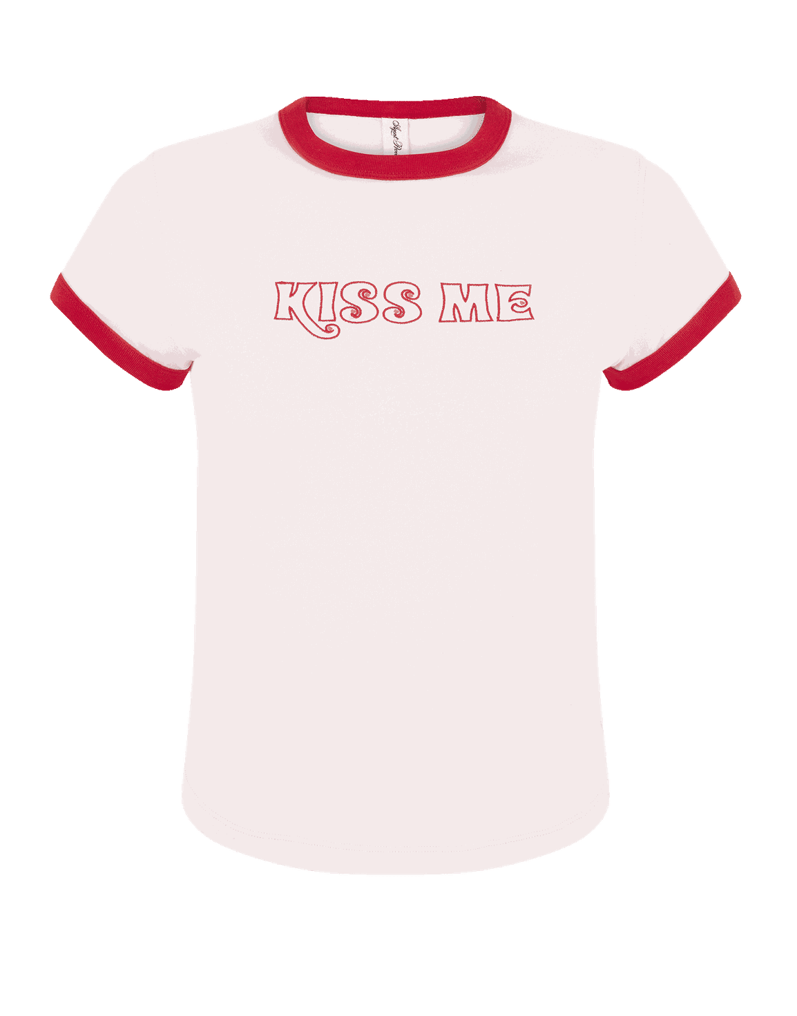 Kiss Me Short Sleeve T-Shirt Pink | Agent Provocateur