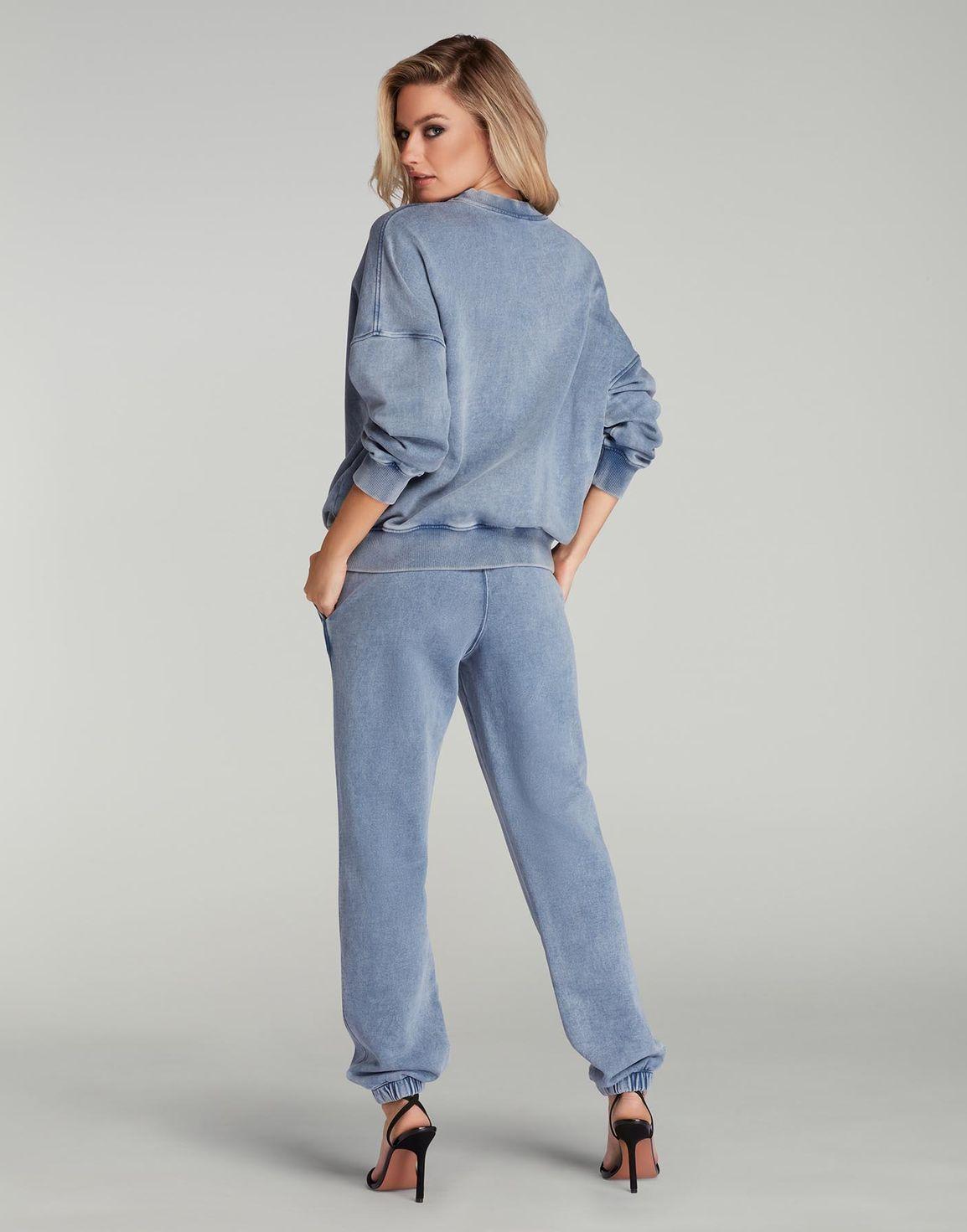 Rayley Sweatshirt  Denim/Black | Agent Provocateur