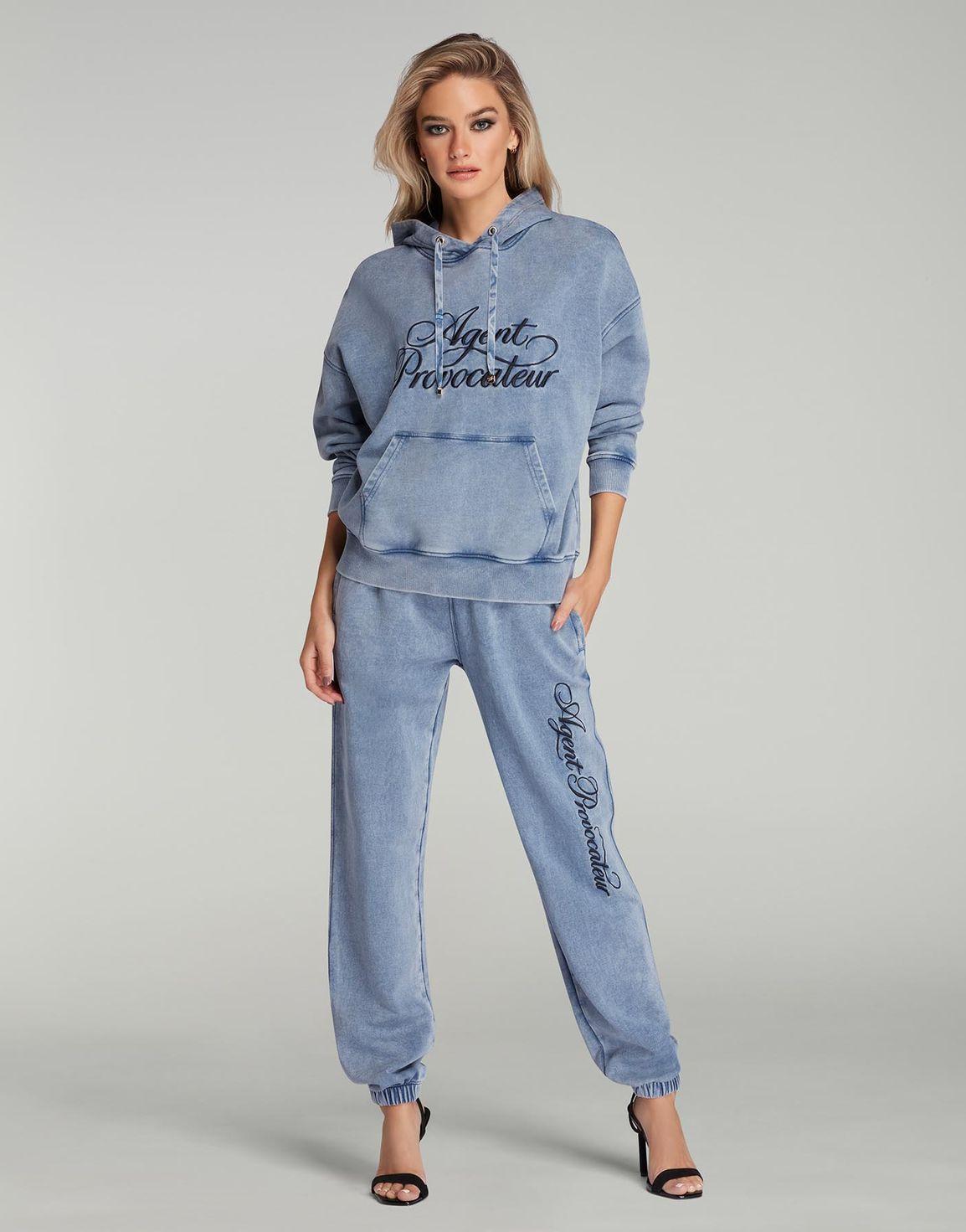 Rayley Hoodie Denim/Black | Agent Provocateur