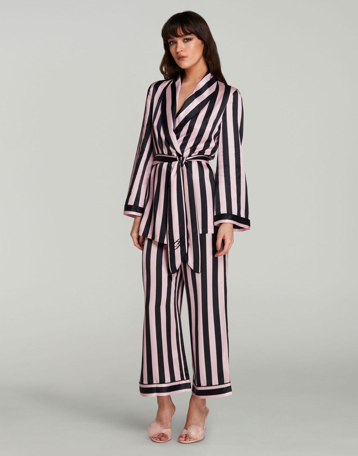 Classic Pyjama Trousers Stripe/Pink | Agent Provocateur