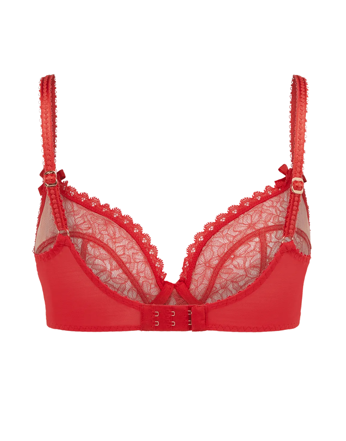 Aliza Plunge Underwired Bra Red | Agent Provocateur