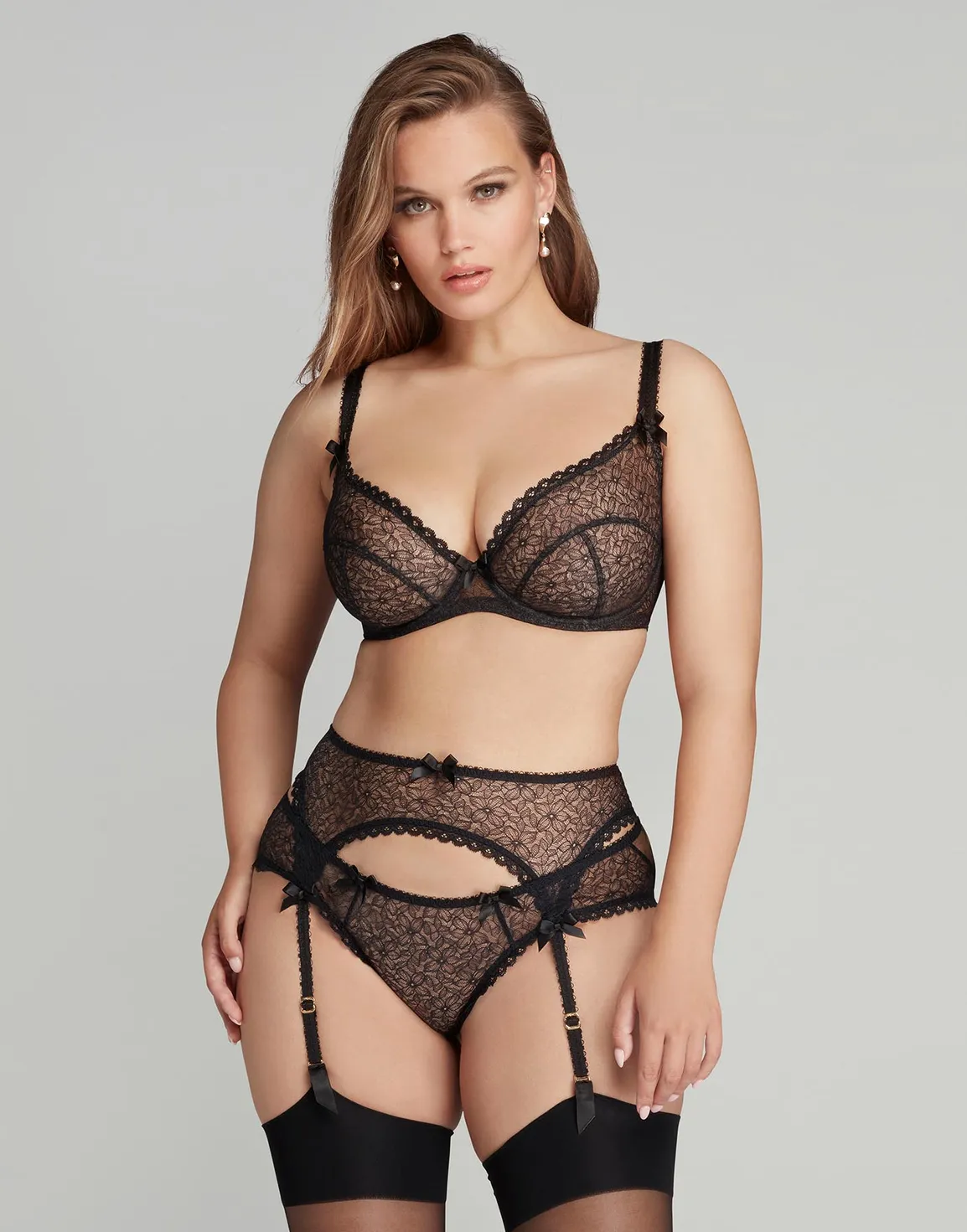 Aliza Suspender Black | Agent Provocateur