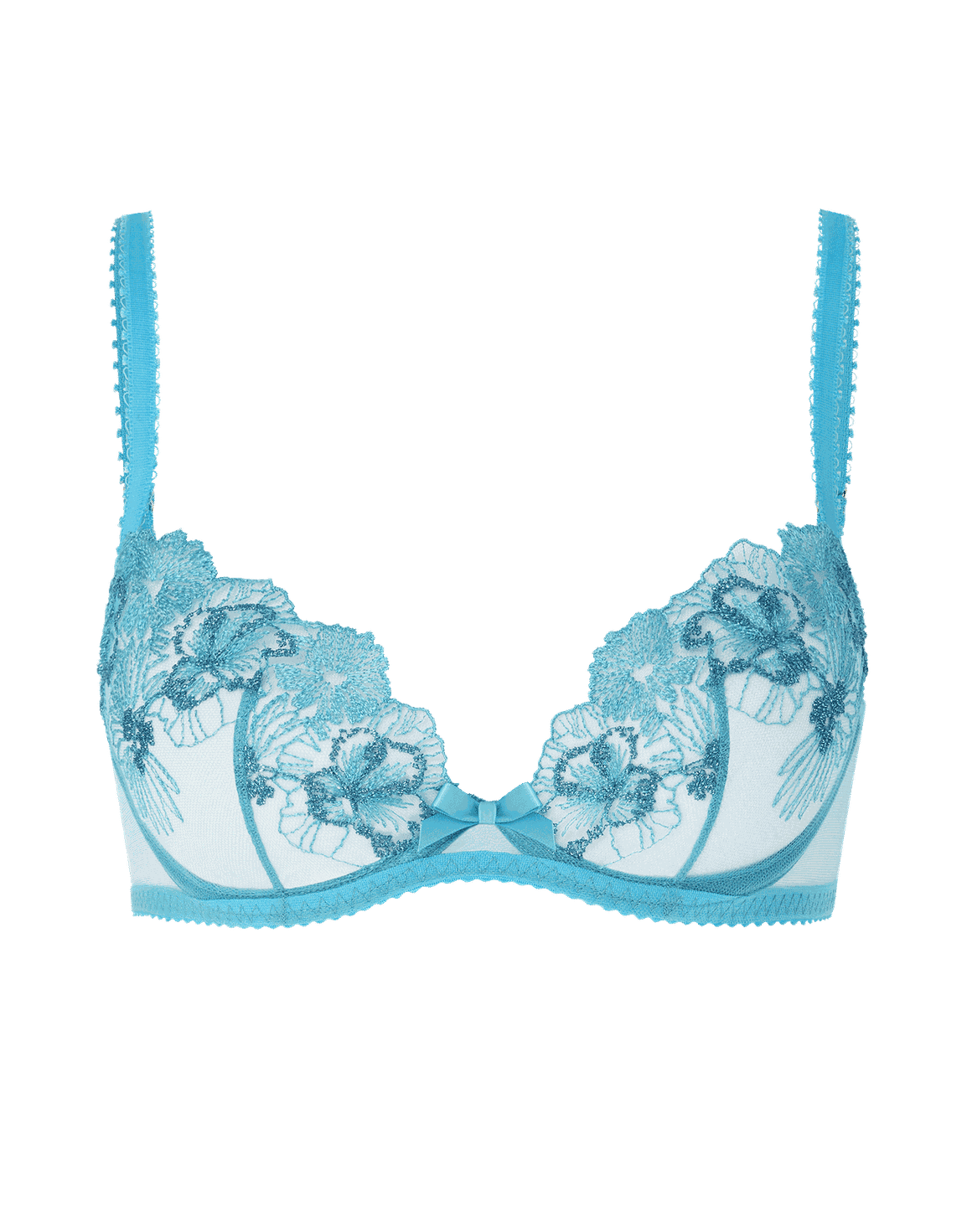 Astria Plunge Underwired Bra Teal | Agent Provocateur