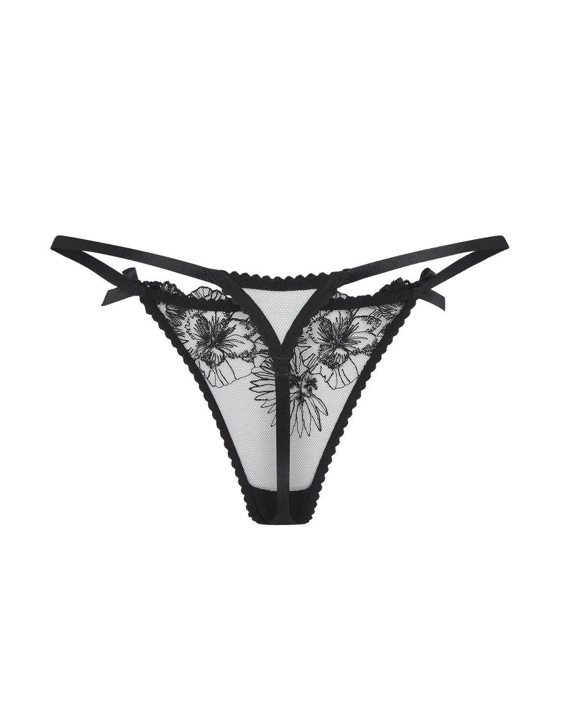 Astria Thong Metallic Black | Agent Provocateur