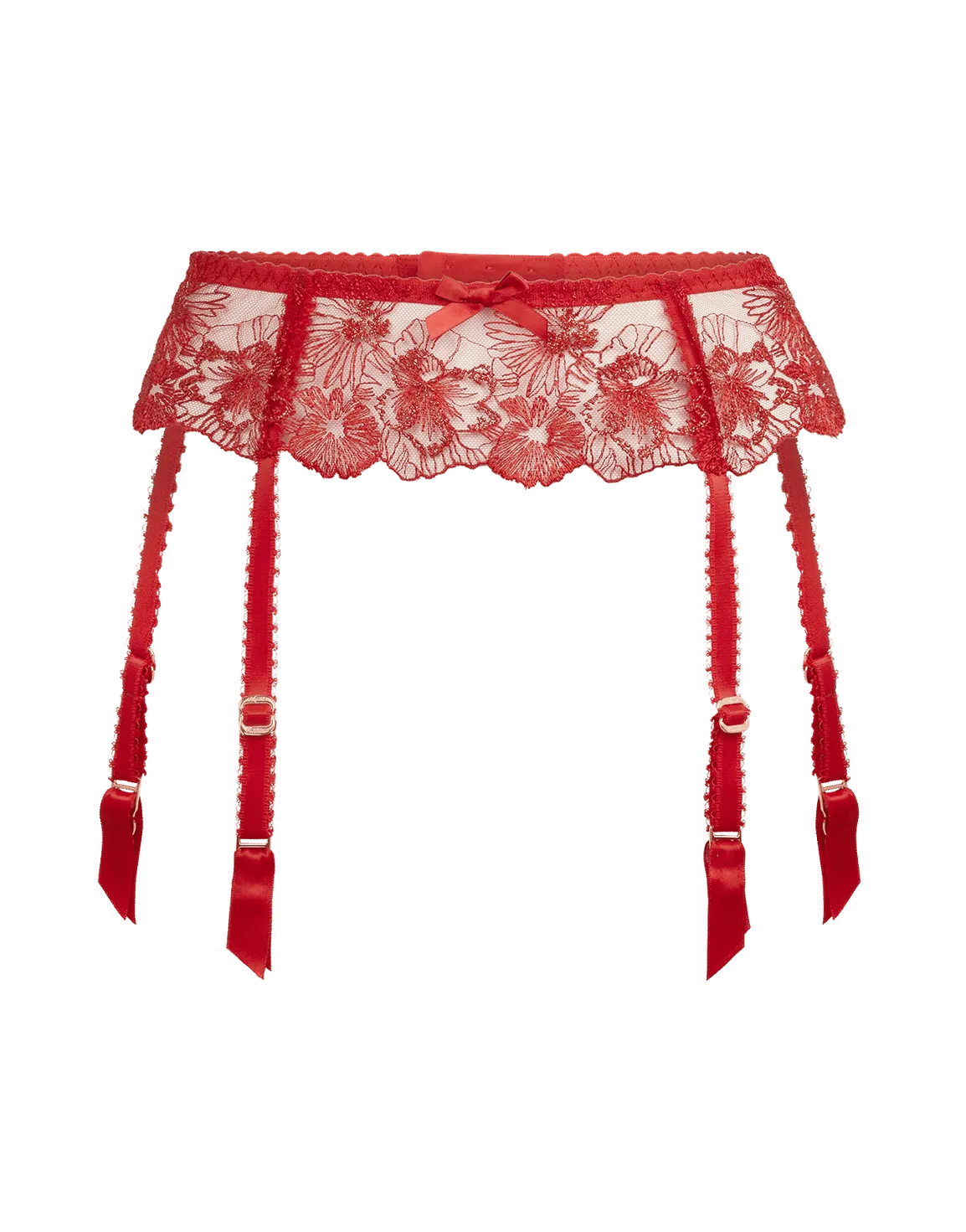 Astria Suspender Metallic Red | Agent Provocateur