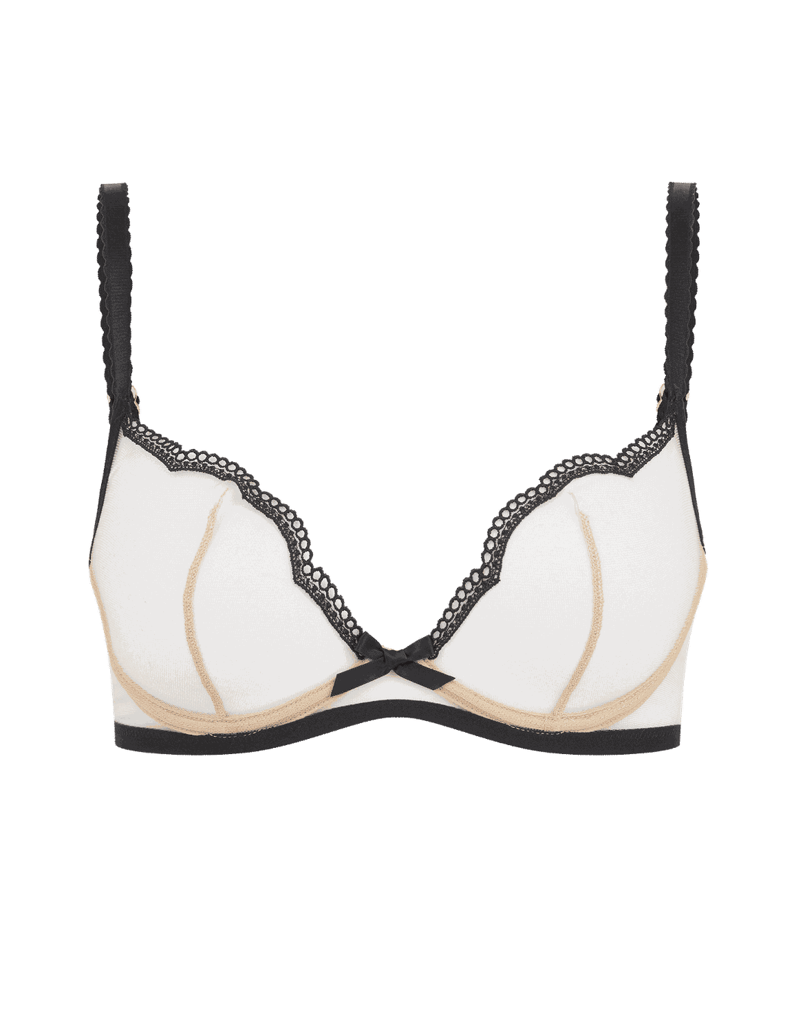Kay Plunge Underwired Bra Black | Agent Provocateur