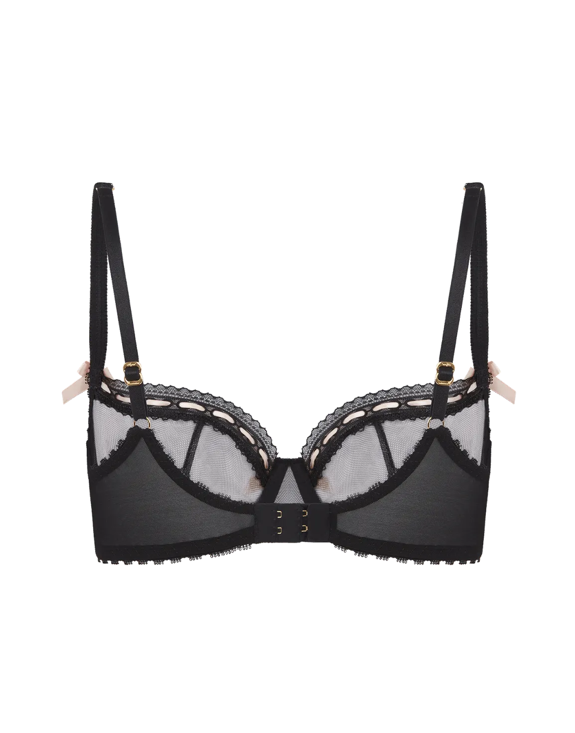 Claira Plunge Underwired Bra Black | Agent Provocateur