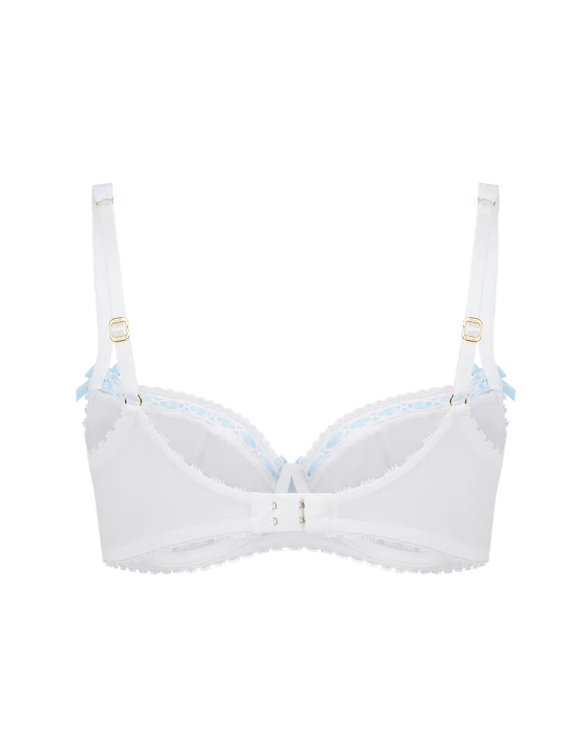 Claira Plunge Underwired Bra White | Agent Provocateur