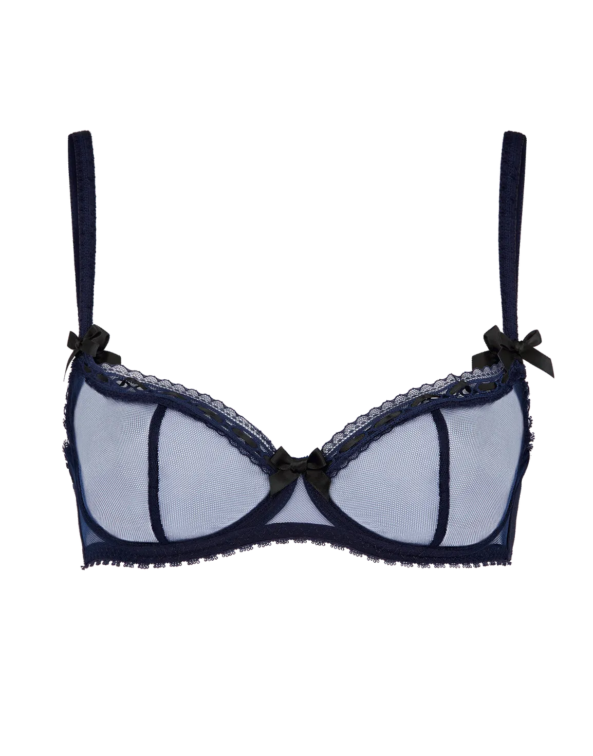 Claira Plunge Underwired Bra Navy/Black | Agent Provocateur