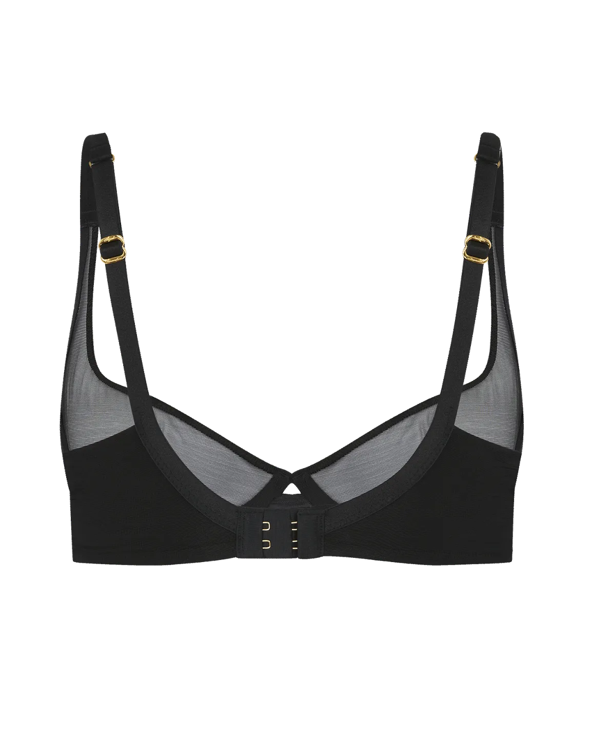Lucky Demi Cup Plunge Underwired Bra Black | Agent Provocateur