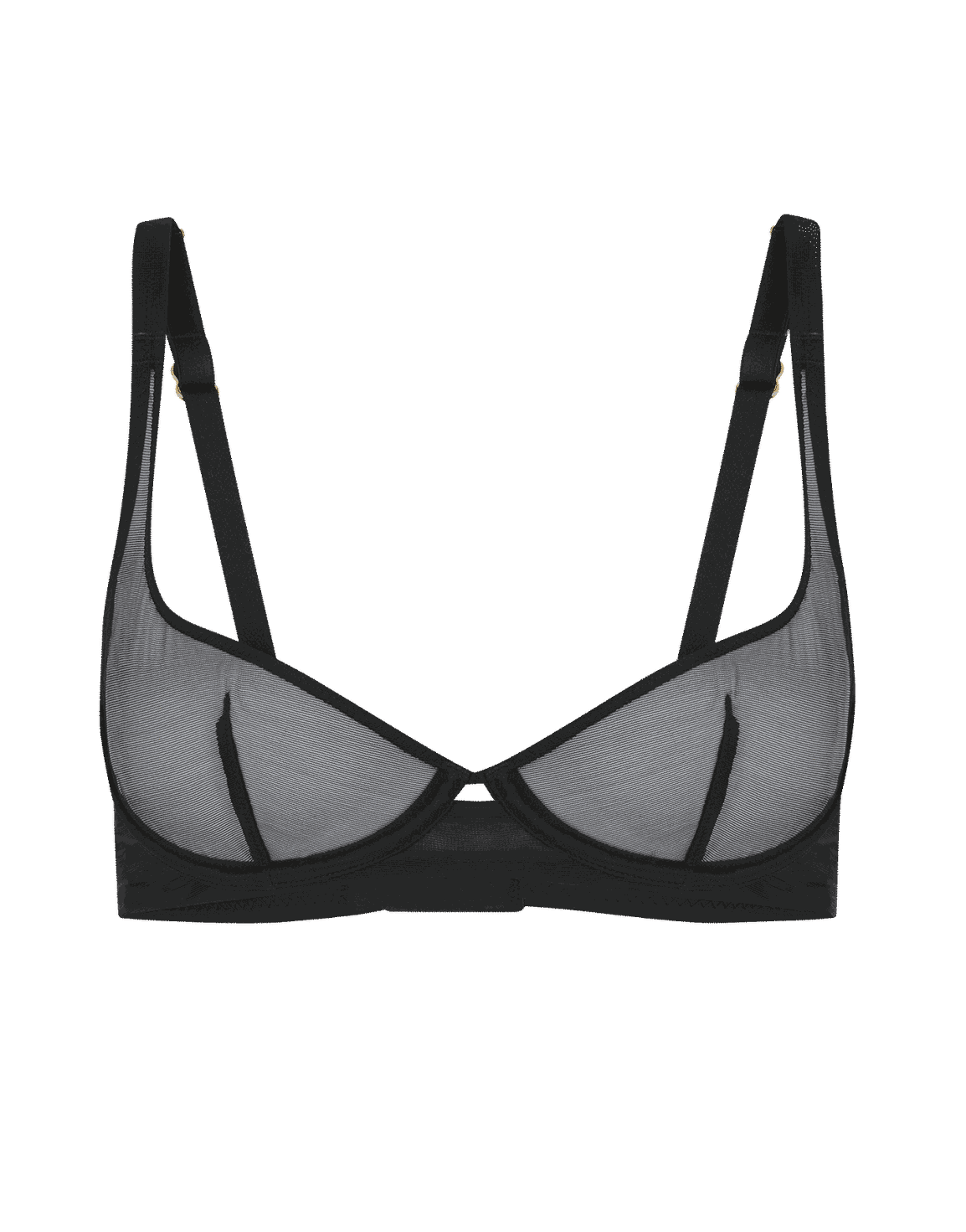Lucky Demi Cup Plunge Underwired Bra Black | Agent Provocateur