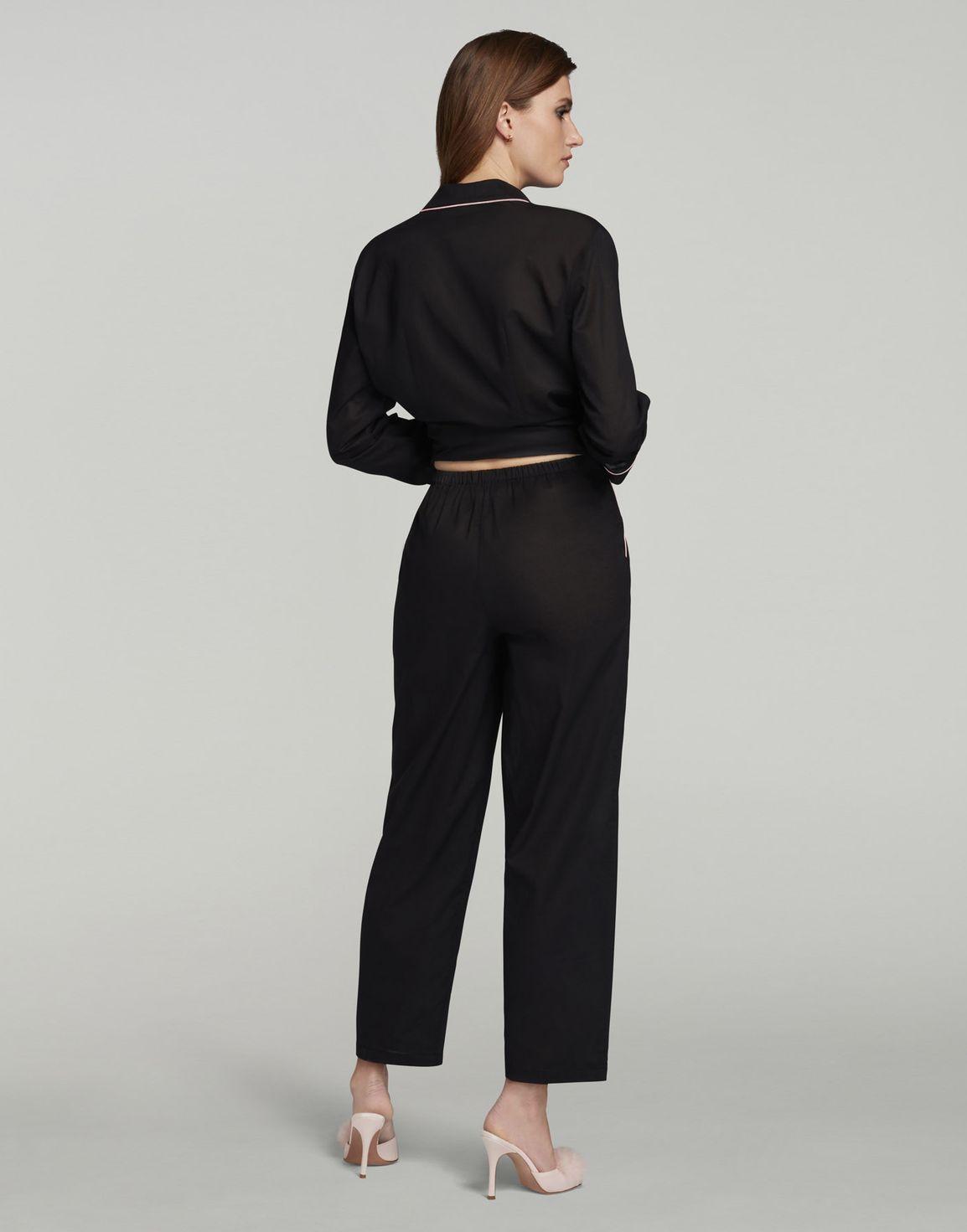 Filipa Long PJ Set Black | Agent Provocateur