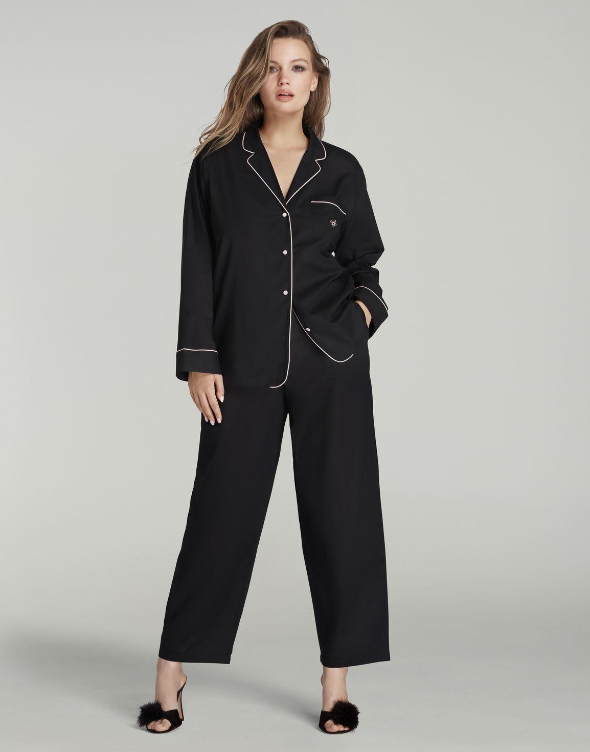 Filipa Long PJ Set Black | Agent Provocateur