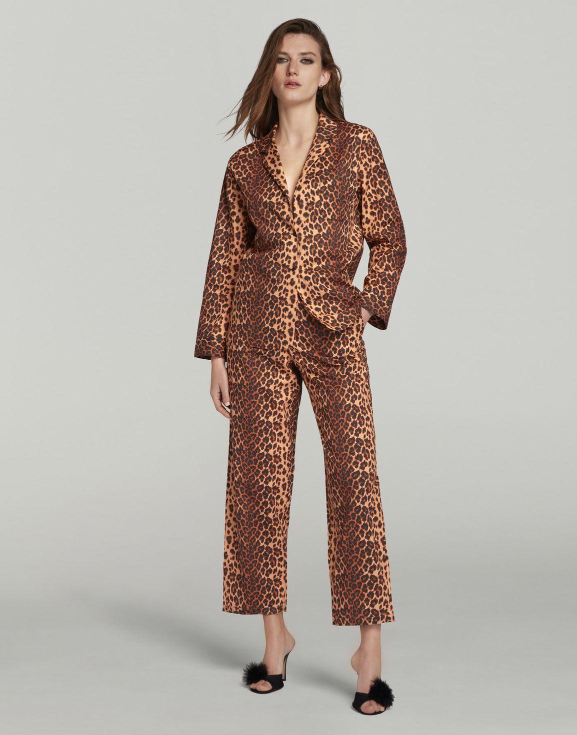 Filipa Long PJ Set Leopard | Agent Provocateur