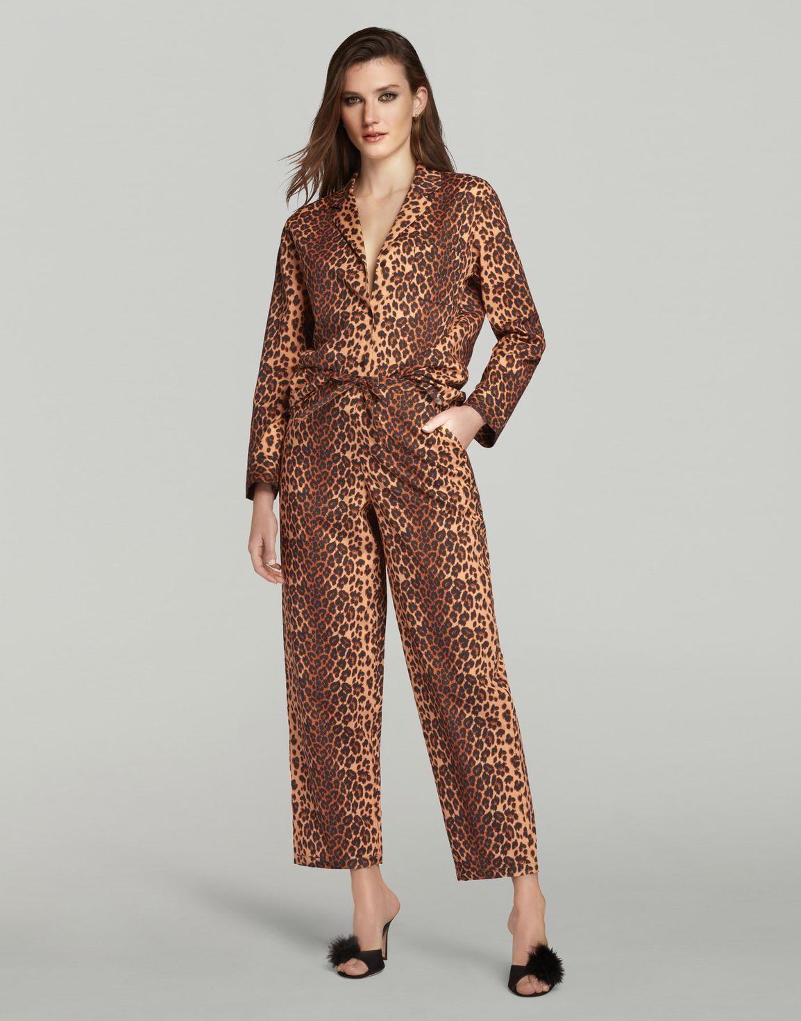 Filipa Long PJ Set Leopard | Agent Provocateur