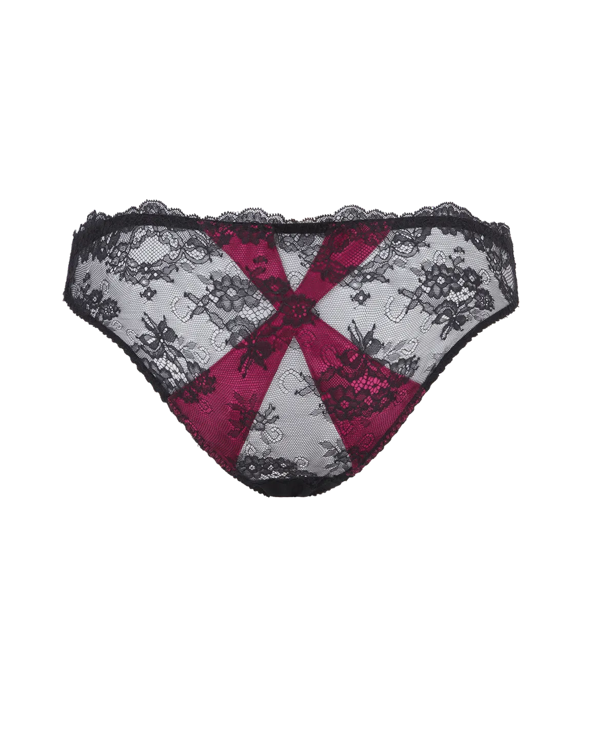 Maddy Full Brief Black/Pink | Agent Provocateur