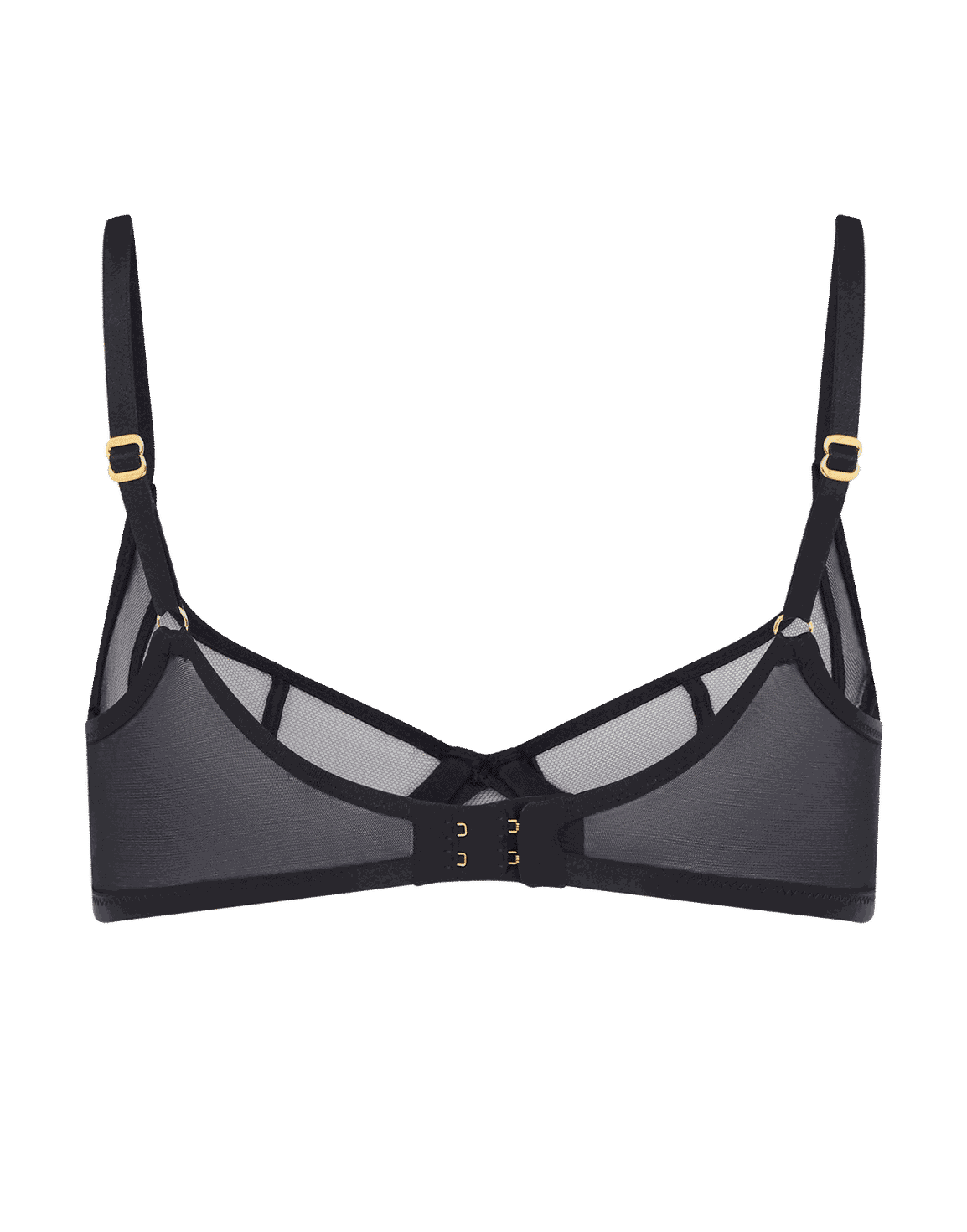 Ellise Demi Cup Underwired Bra Black | Agent Provocateur