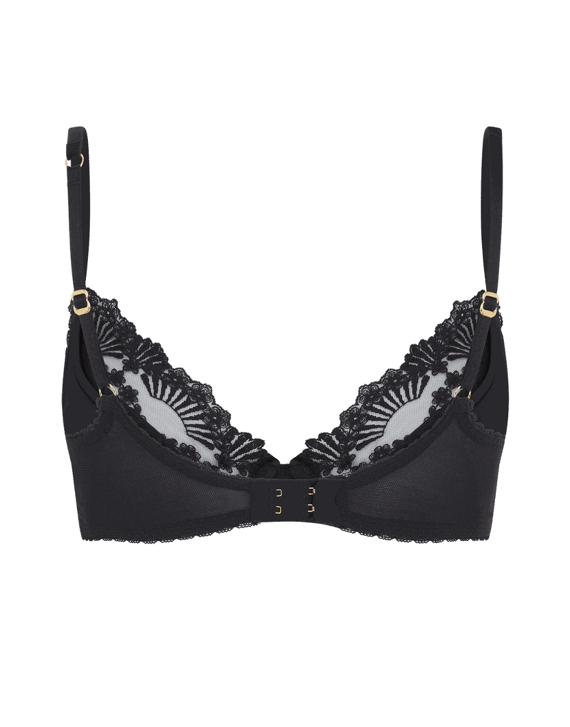 Moore Plunge Underwired Bra  Black | Agent Provocateur