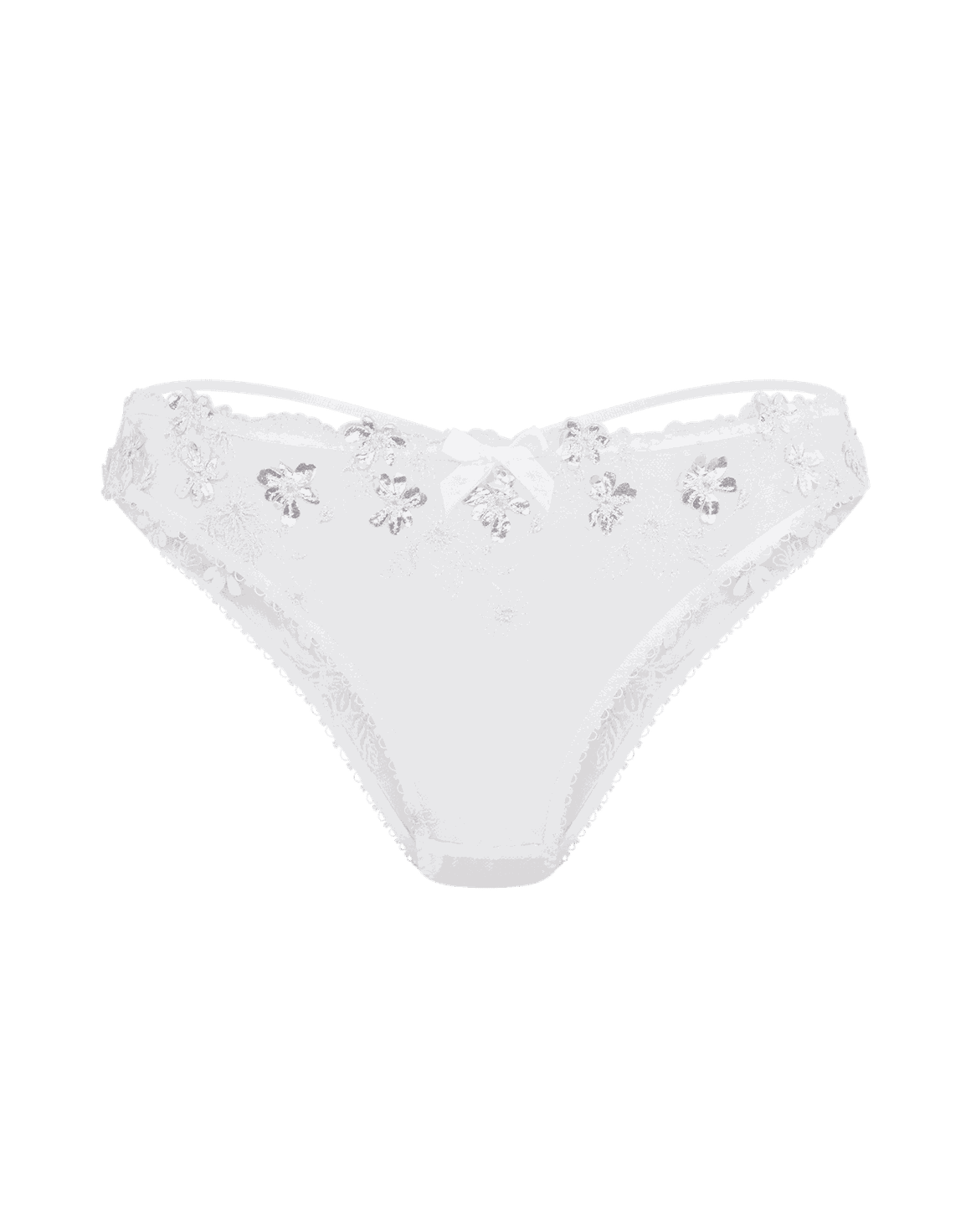 Skylee Full Brief White/Silver | Agent Provocateur