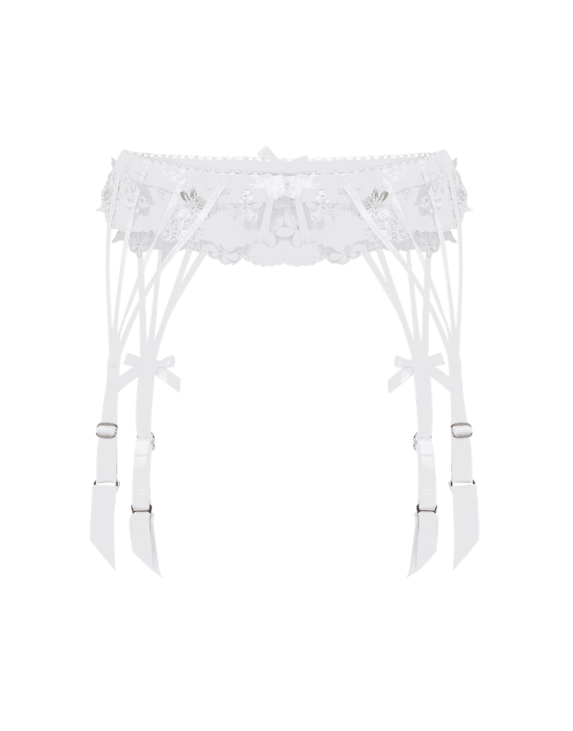 Skylee Suspender White/Silver | Agent Provocateur