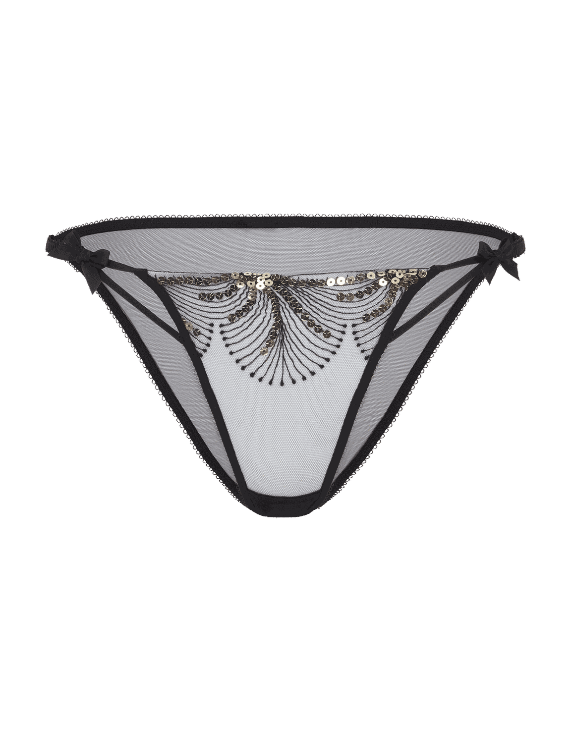 Quinny Full Brief Black/Gold | Agent Provocateur