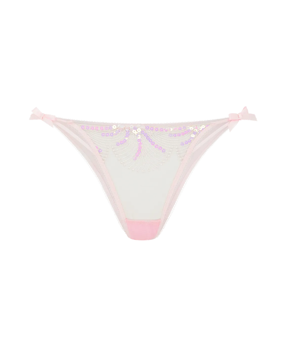 Quinny Full Brief Baby Pink/Sand | Agent Provocateur