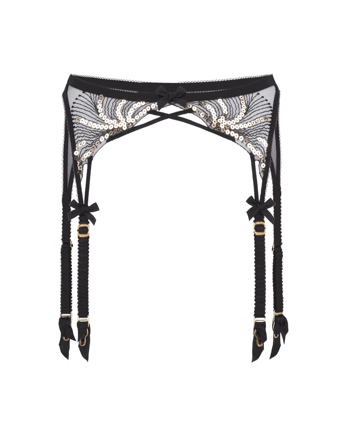 Quinny Suspender Black/Gold | Agent Provocateur