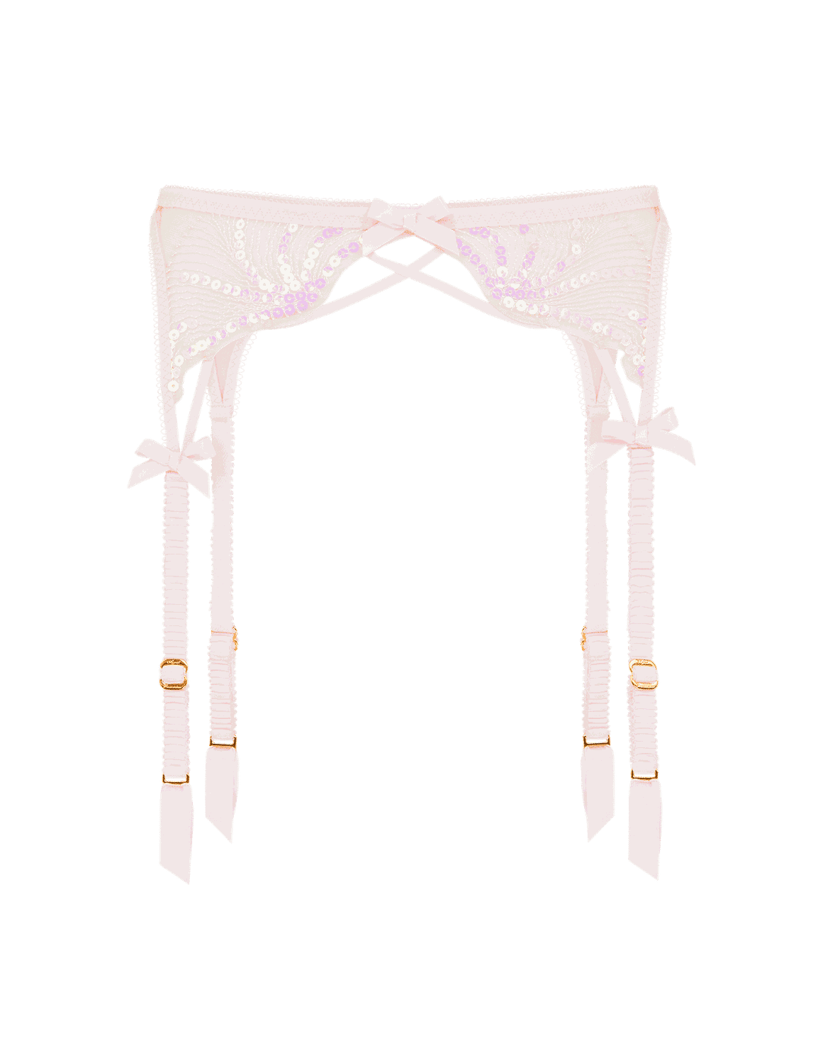Quinny Suspender Baby Pink/Sand | Agent Provocateur