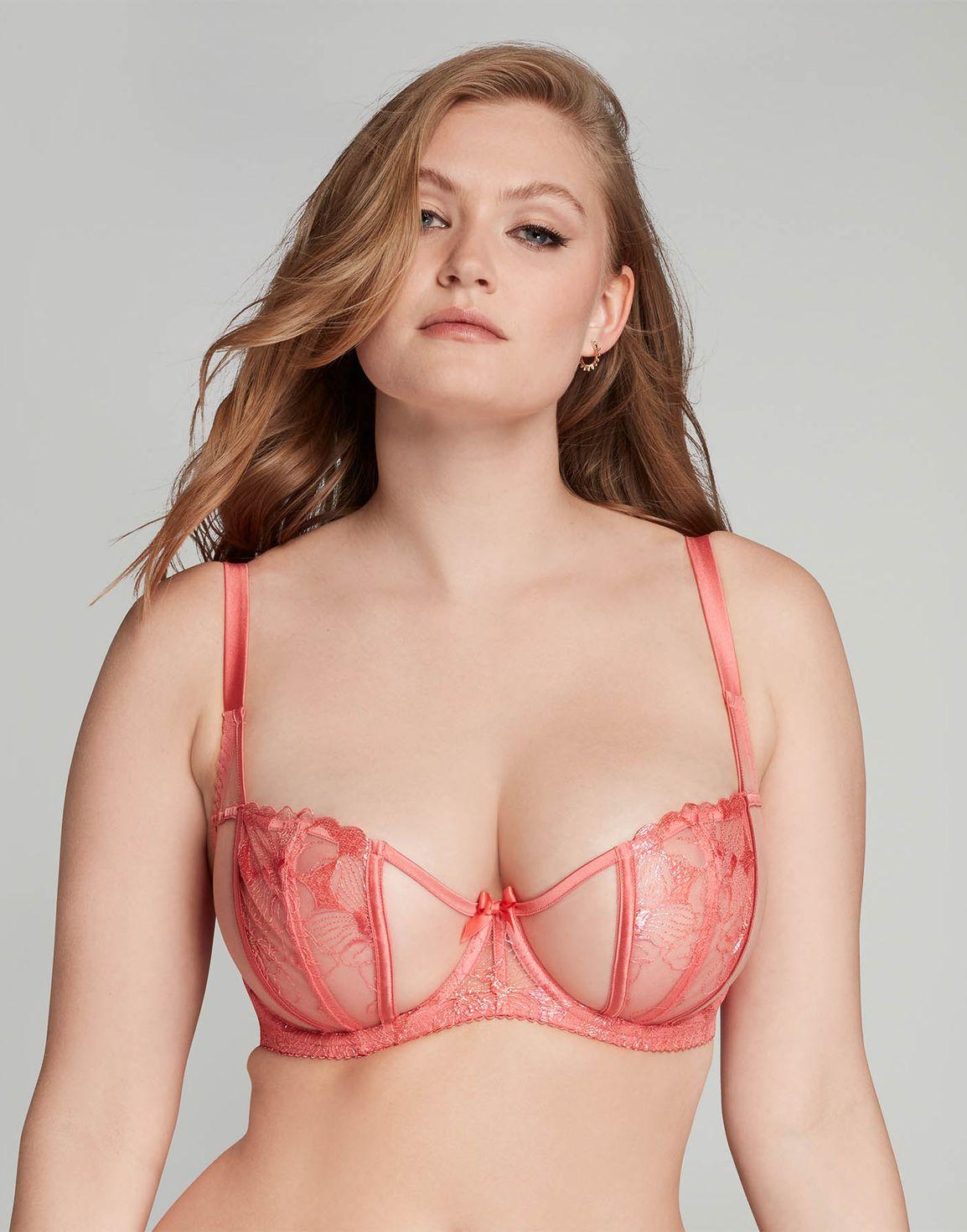 Sabinah Balconette Underwired Bra Coral | Agent Provocateur