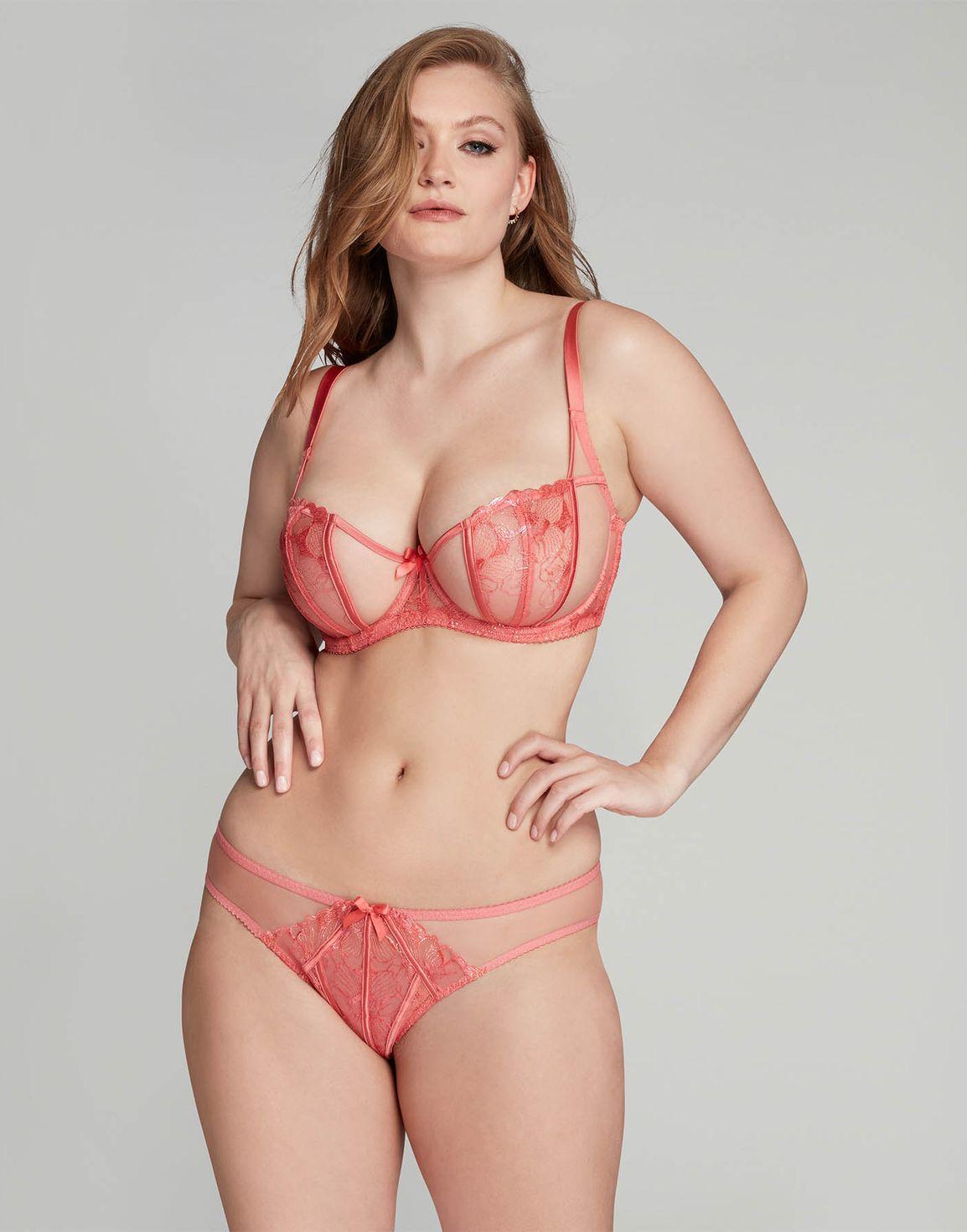Sabinah Balconette Underwired Bra Coral | Agent Provocateur
