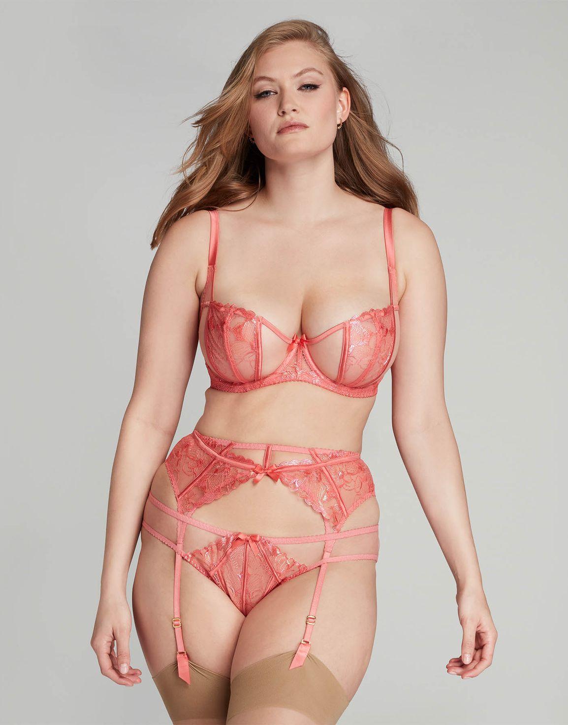 Sabinah Suspender Coral | Agent Provocateur