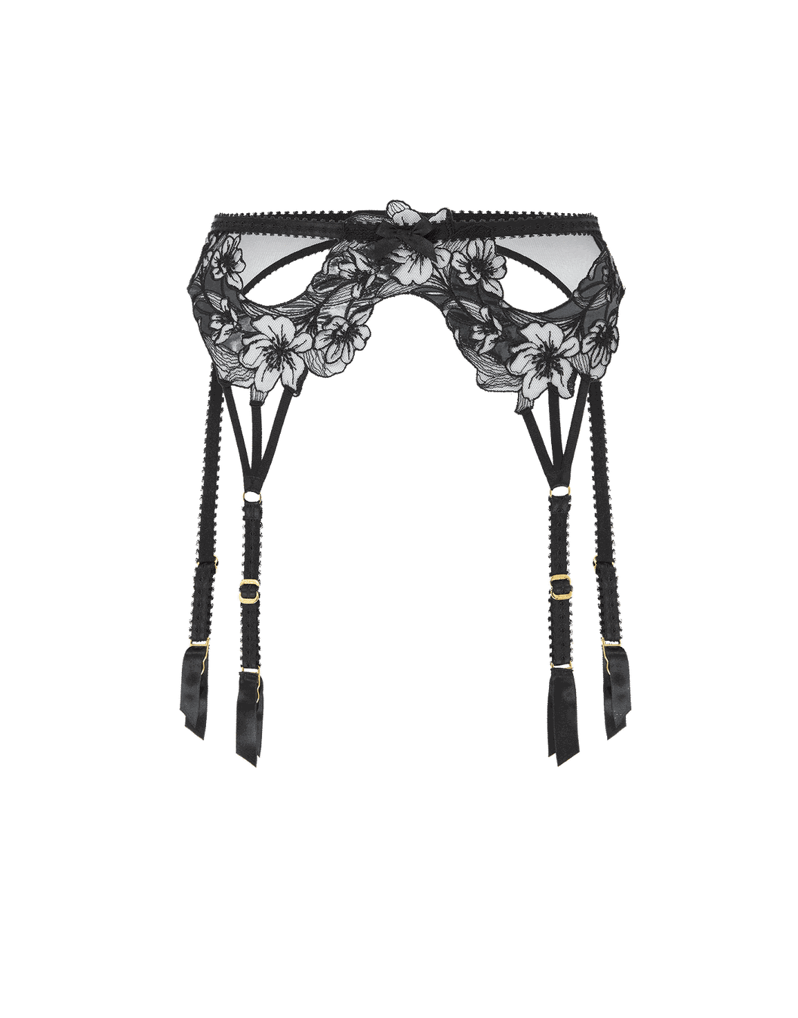 Fantasya Suspender Black/Petrol | Agent Provocateur