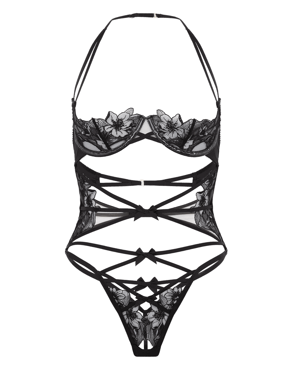 Fantasya Playsuit Black/Petrol | Agent Provocateur