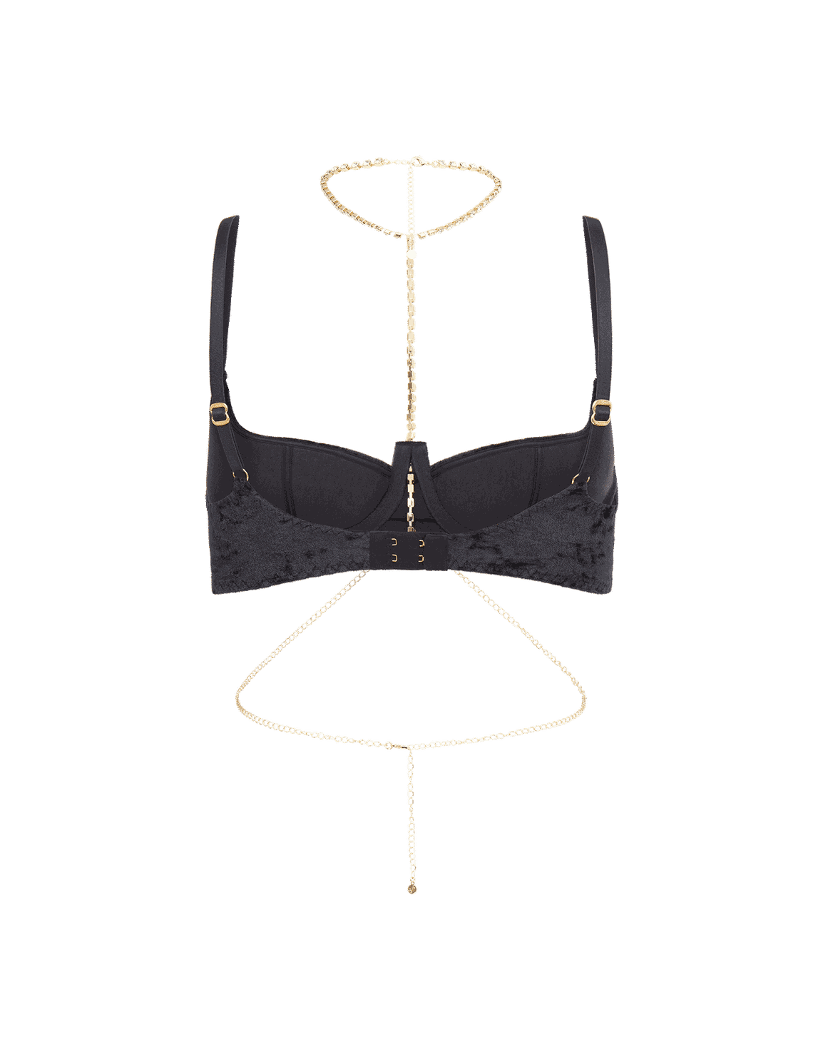 Kati Demi Cup Bra Black/Gold | Agent Provocateur