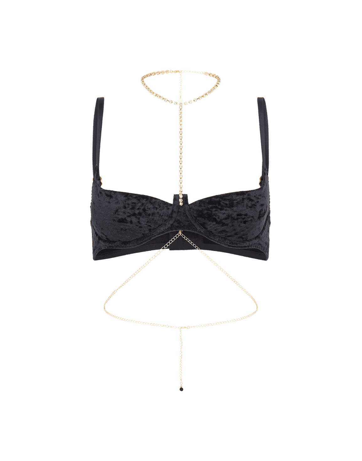 Kati Demi Cup Bra Black/Gold | Agent Provocateur