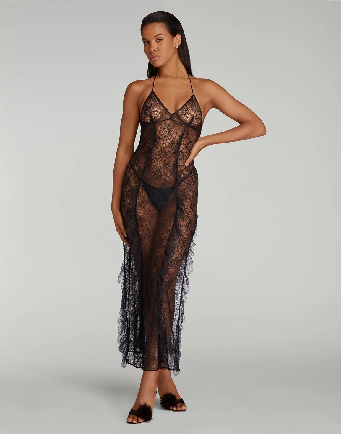 Pomona Nightdress Black | Agent Provocateur
